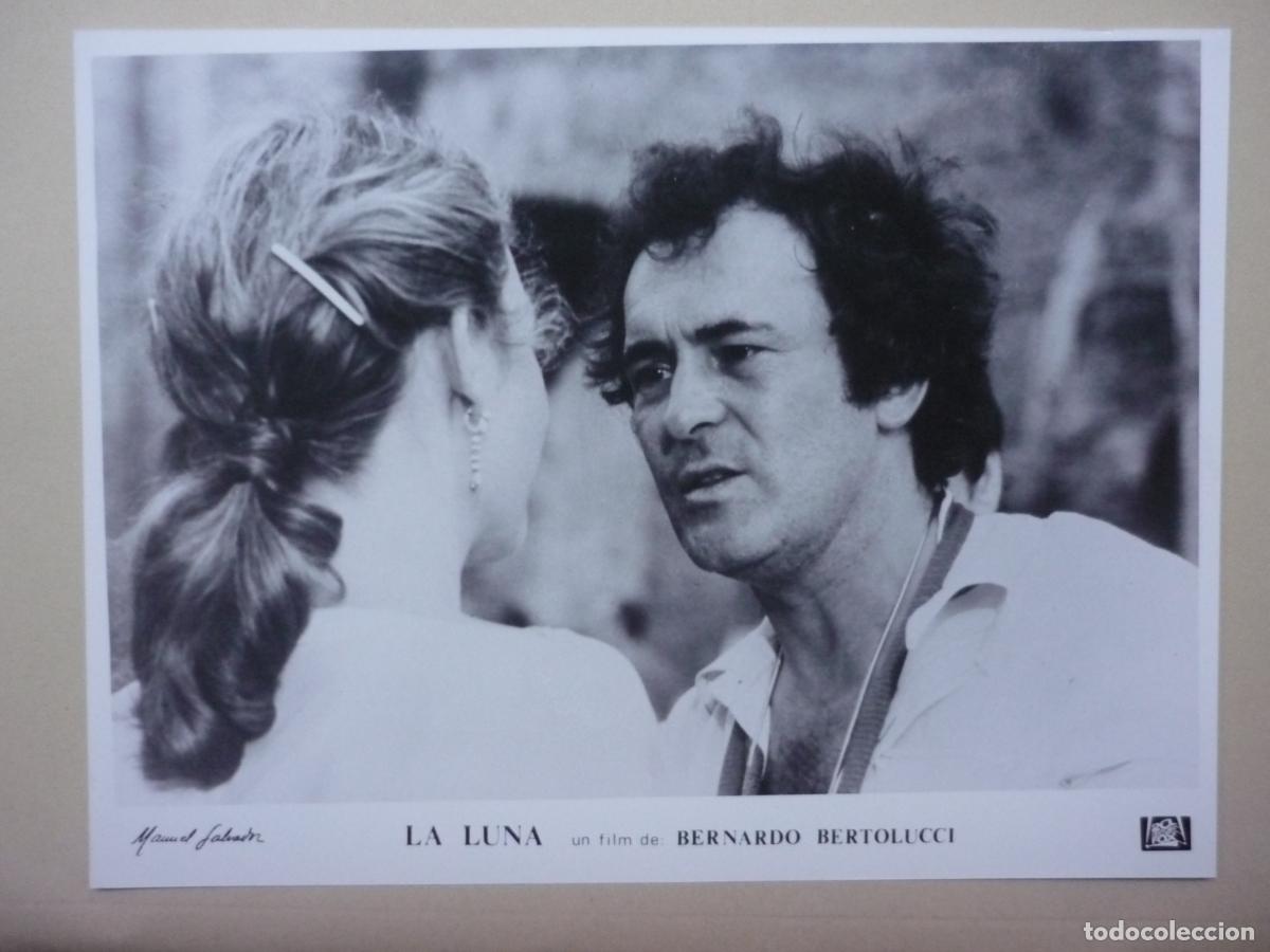 Cinema: bernardo bertolucci - foto original b/n - director de cine filmmaker - la luna Jill Clayburgh