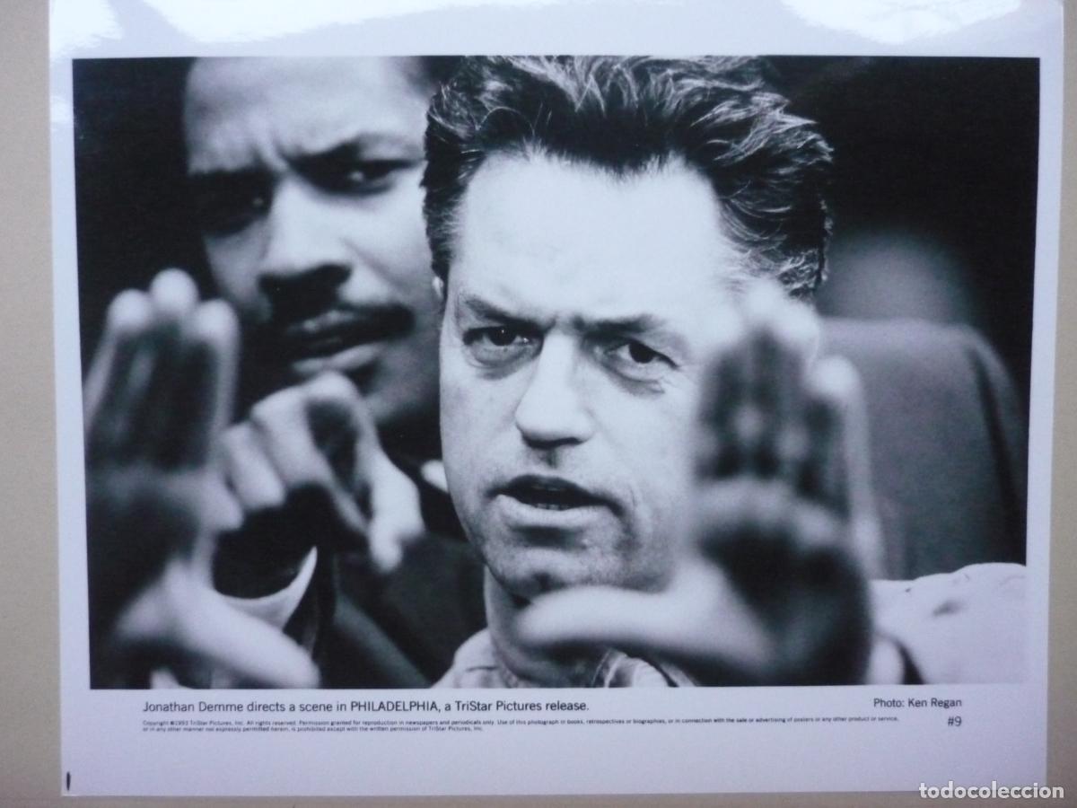 Cinema: jonathan demme - foto original b/n - director de cine filmmaker - philadephia