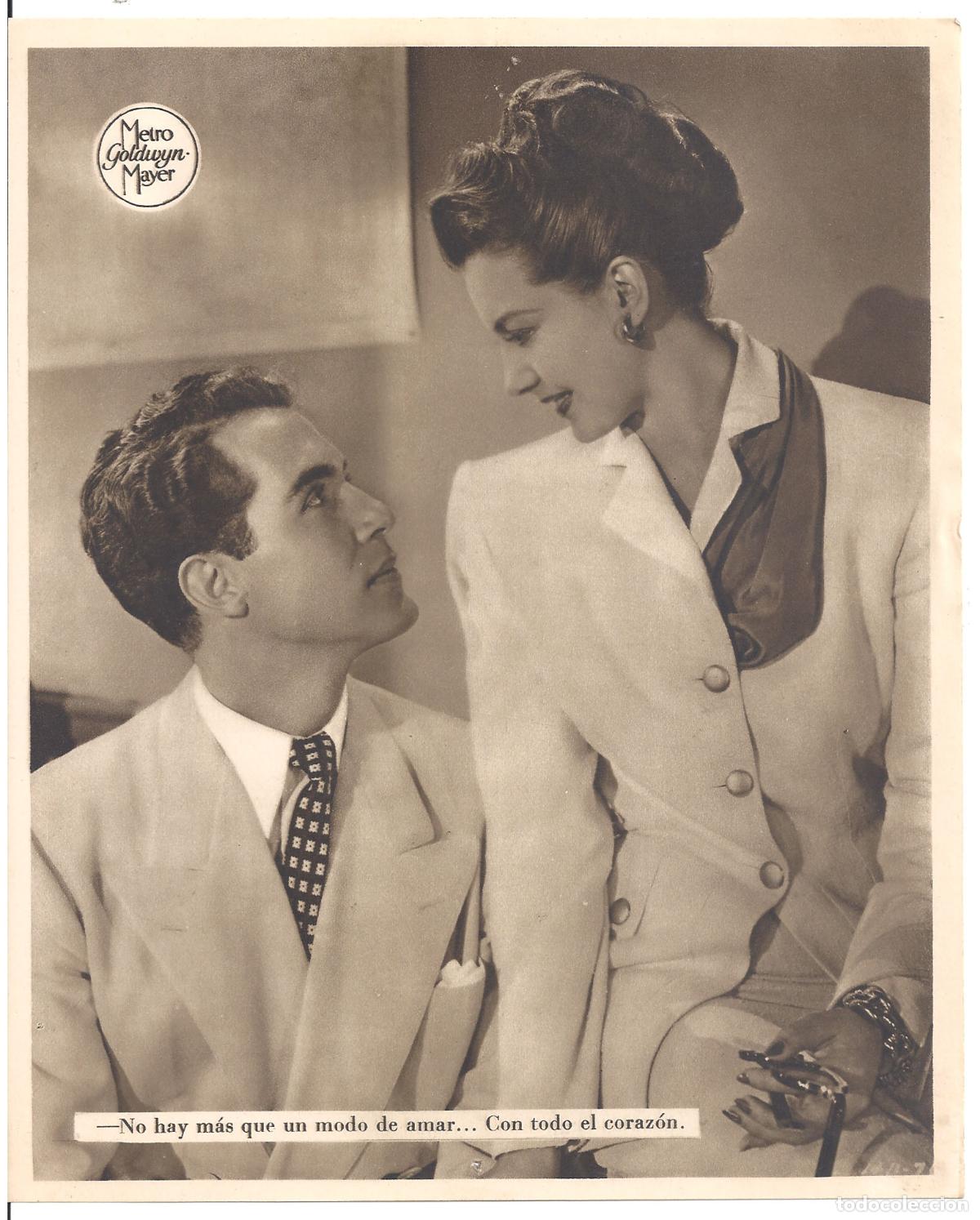 Kino: F36219 CYD CHARISSE RICARDO MONTALBAN FOTOCROMO B/N ORIGINAL ESPA&Ntilde;OL