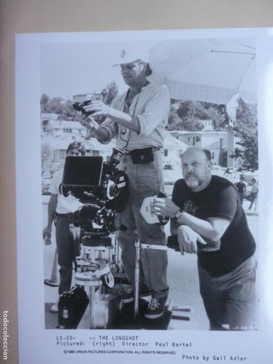 Cin&eacute;ma: paul bartel - foto original b/n - director de cine filmmaker - the longshot