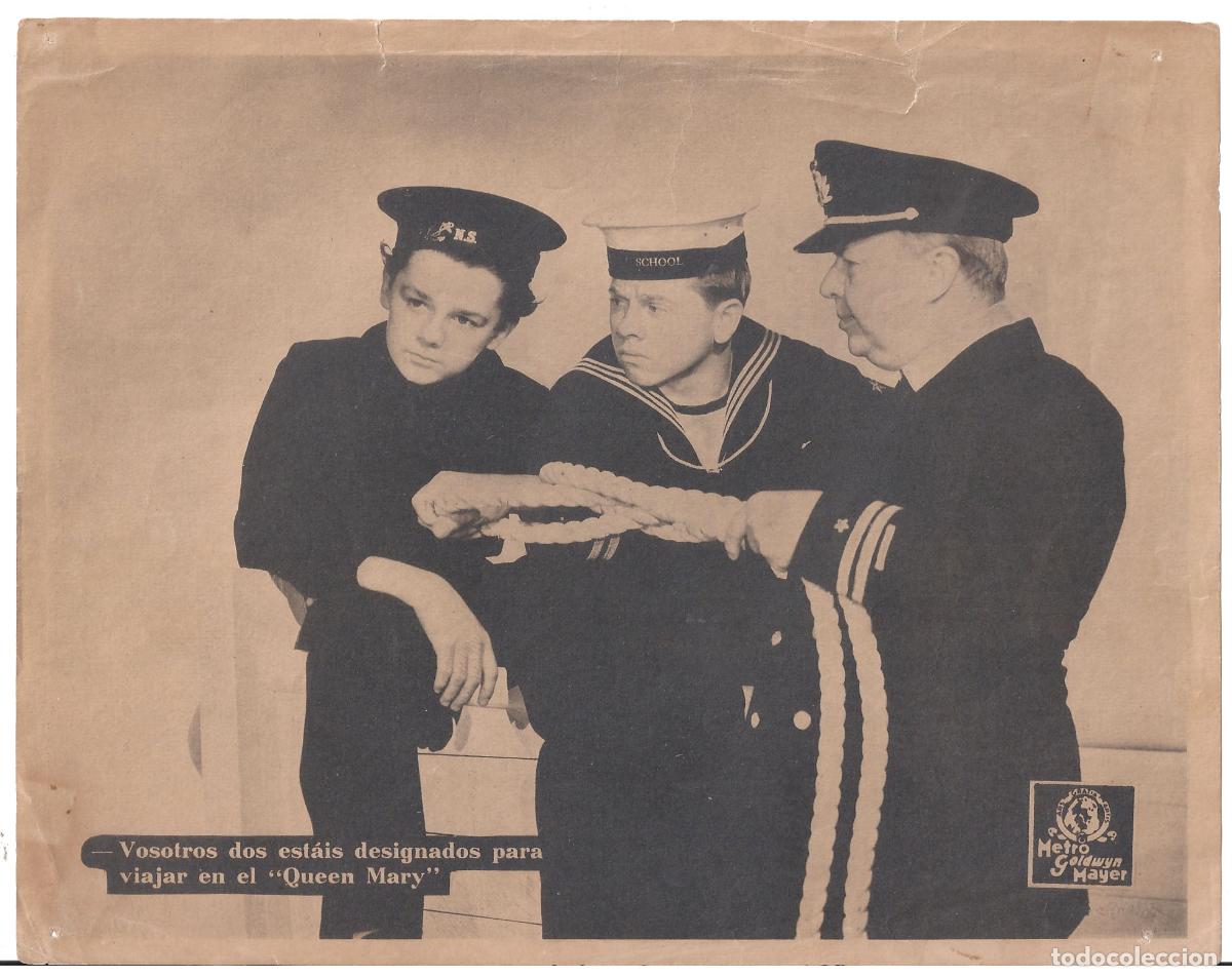 Cinema: F36230 MICKEY ROONEY FREDDIE BARTHOLOMEW CHARLES COBURN HORIZONTES GLORIA FOTOCROMO B/N ORIG ESPA&Ntilde;OL