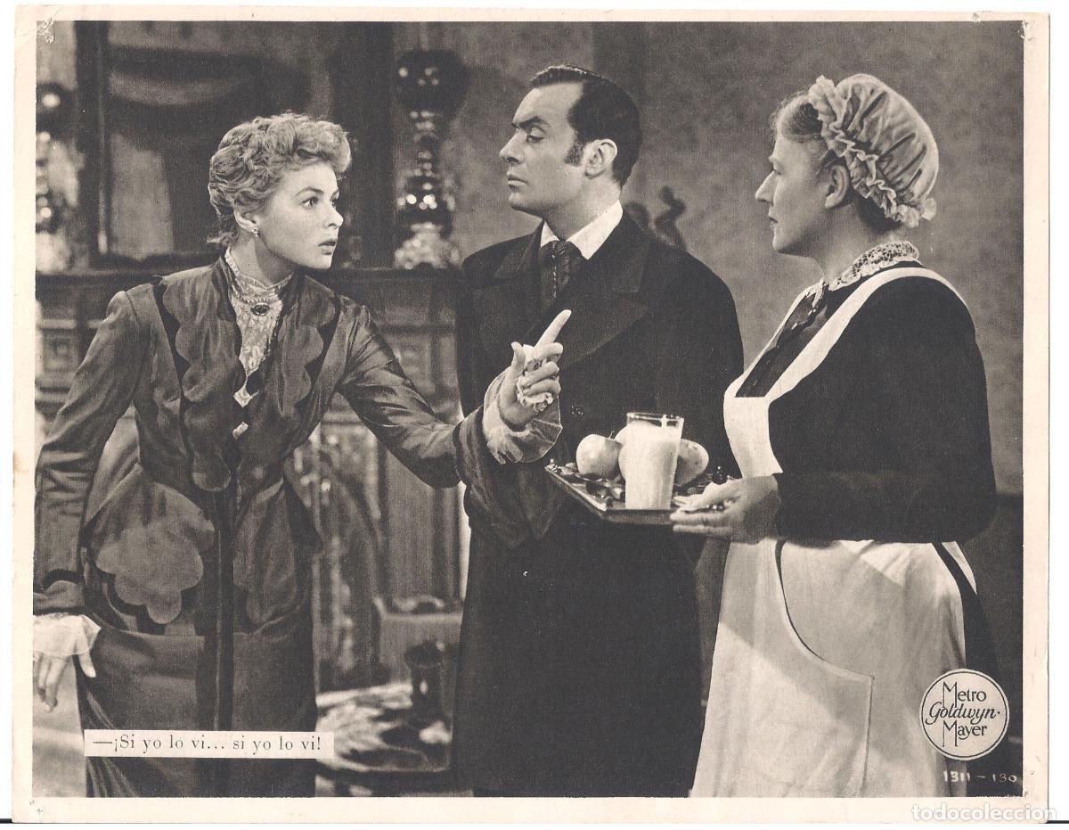 Cinema: F36231 INGRID BERGMAN CHARLES BOYER LUZ QUE AGONIZA FOTOCROMO B/N ORIGINAL ESPA&Ntilde;OL