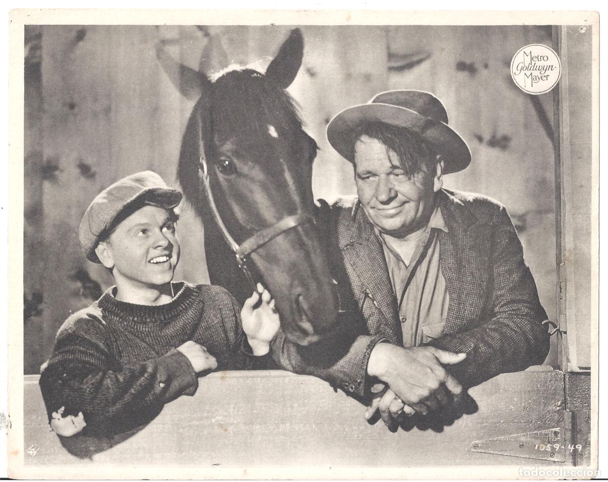Cinema: F36243 WALLACE BEERY MICKEY ROONEY U&Ntilde;A Y CARNE FOTOCROMO B/N ORIGINAL ESPA&Ntilde;OL