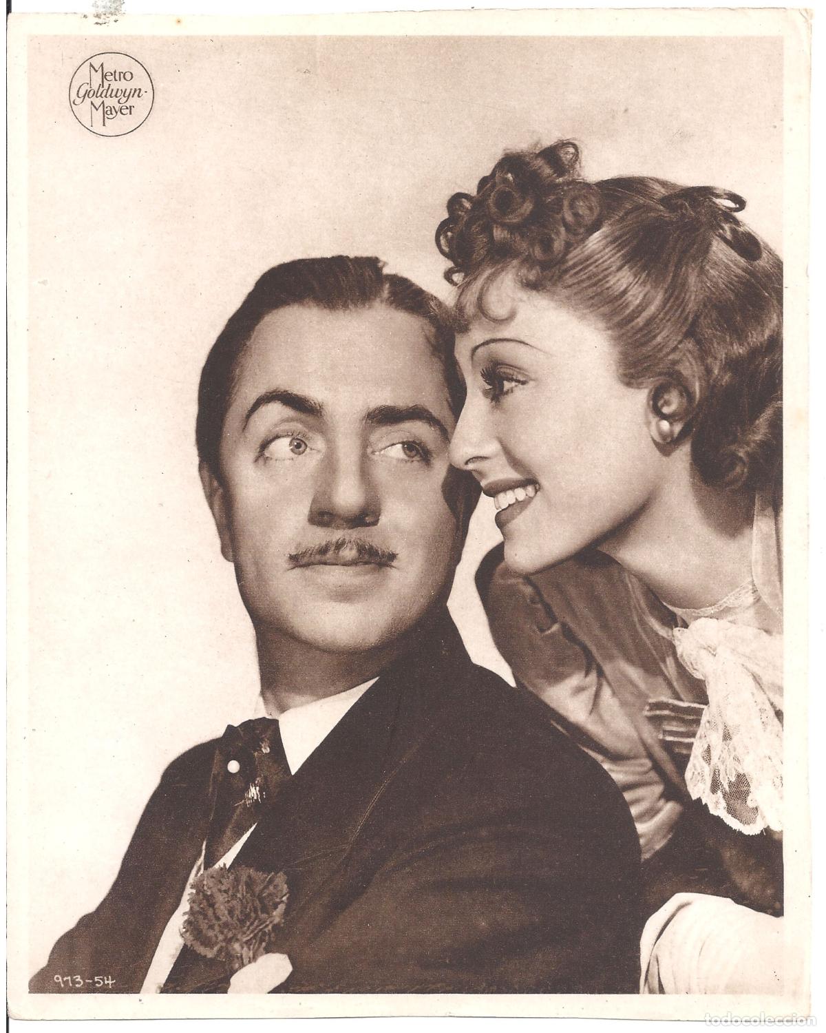 Cinema: F36254 WILLIAM POWELL LUISE RAINER EL SECRETO DEL CANDELABRO FOTOCROMO B/N ORIGINAL ESPA&Ntilde;OL