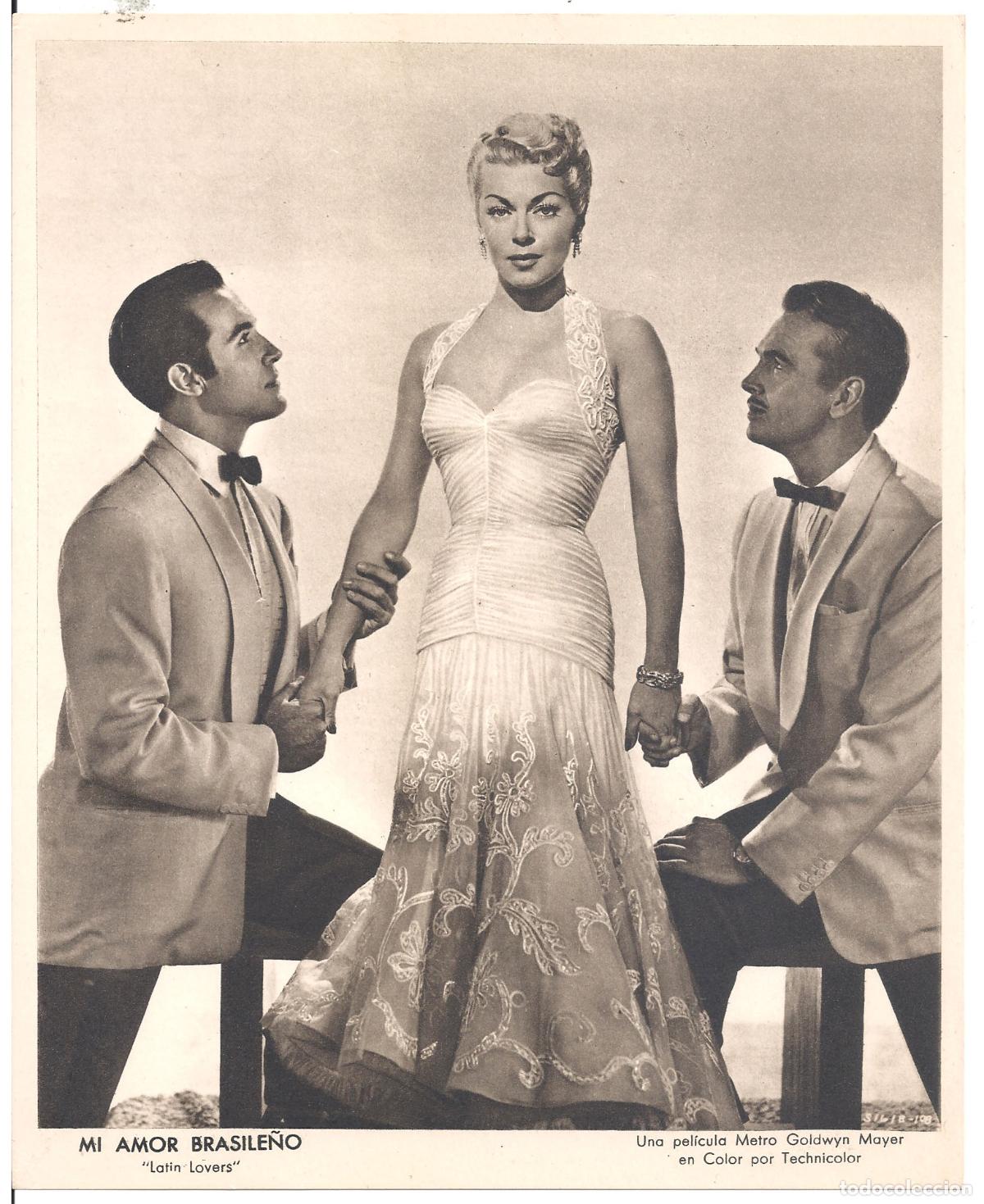 Cinema: F36261 LANA TURNER RICARDO MONTALBAN JOHN LUND MI AMOR BRASILE&Ntilde;O FOTOCROMO B/N ORIGINAL ESPA&Ntilde;OL