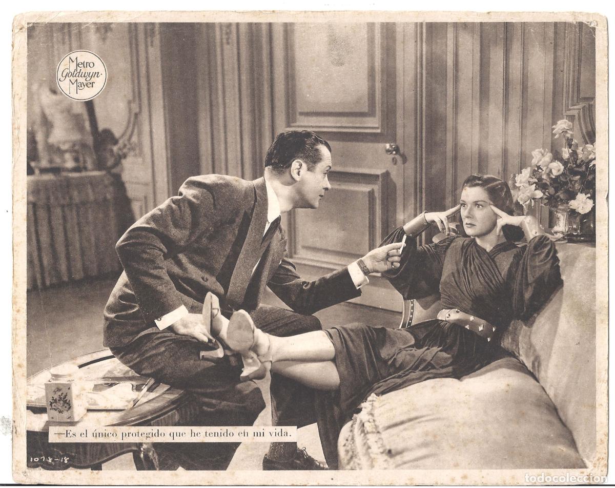 Cinema: F36266 ROSALIND RUSSELL ROBERT MONTGOMERY INVITACION PELIGROSA FOTOCROMO B/N ORIG ESPA&Ntilde;OL