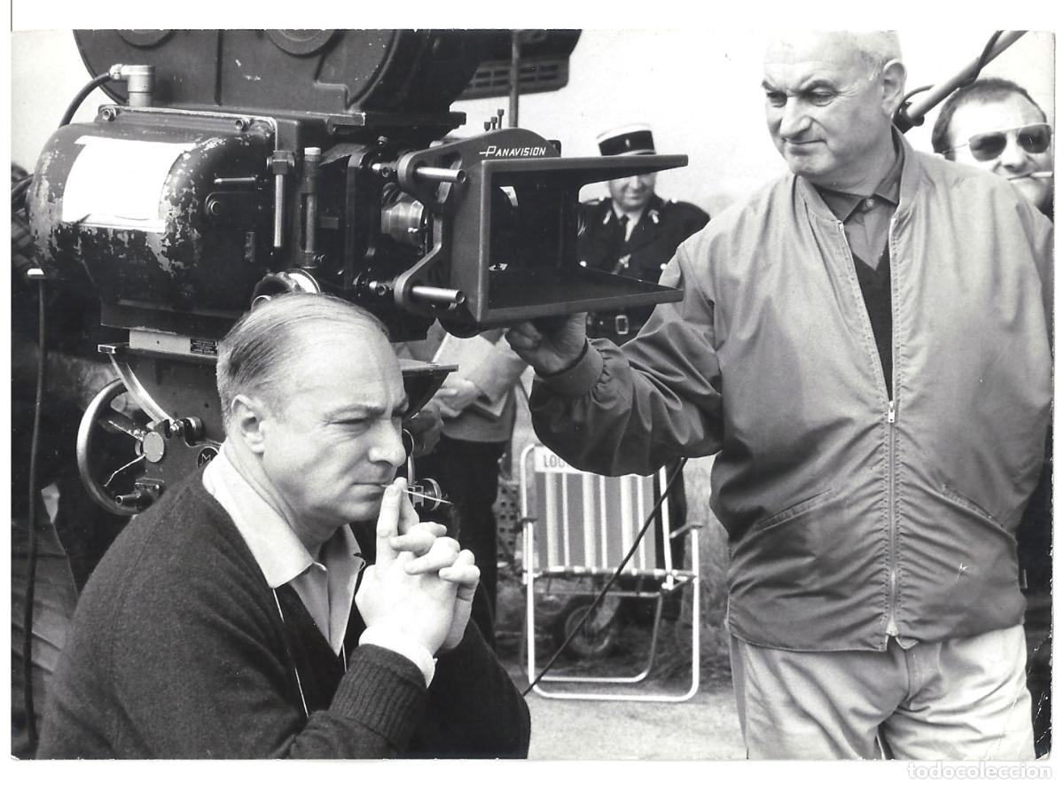 Kino: F36280 LOUIS DE FUNES GERARD OURY DIRECTOR LA GRAN JUERGA camara FOTO B/N ORIGINAL FRANCESA