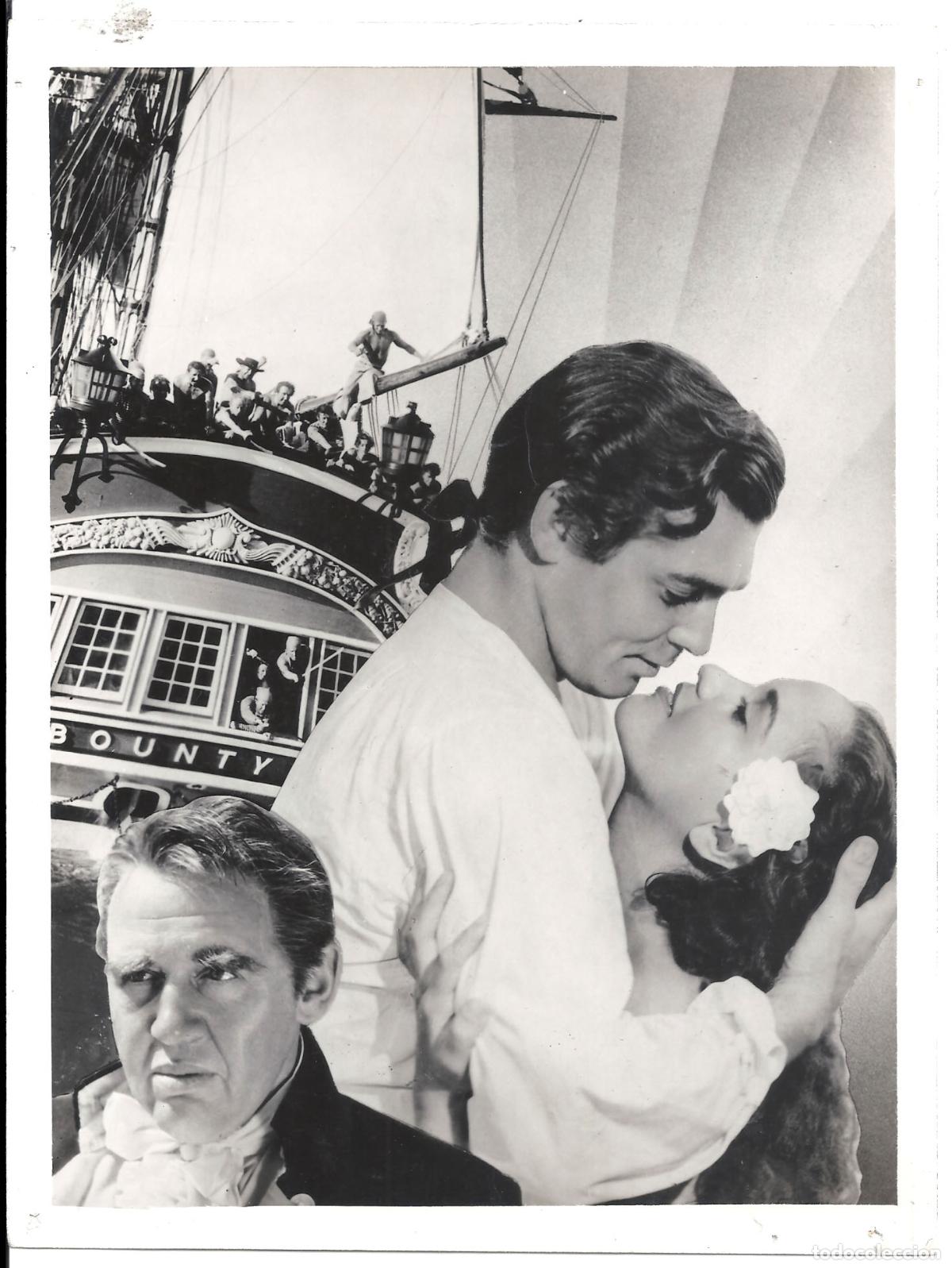 Cine: F36294 CLARK GABLE CHARLES LAUGHTON REBELION A BORDO FOTO B/N ORIGINAL ESPA&Ntilde;OLA