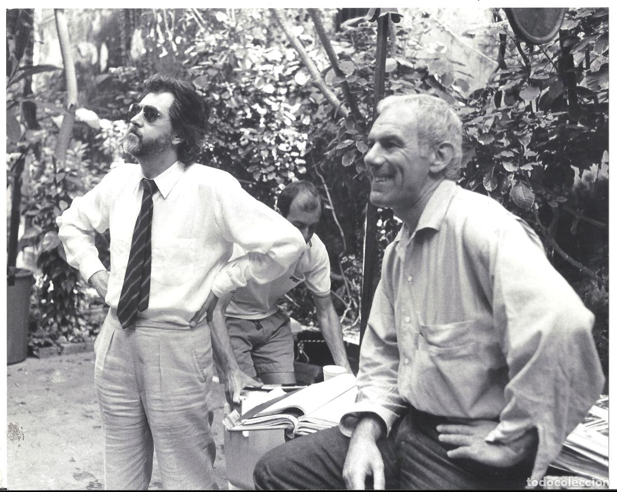 Cine: F36300 DAVID PUTTNAM FERNANDO GHIA PRODUCTOR LA MISION FOTO B/N ORIGINAL AMERICANA