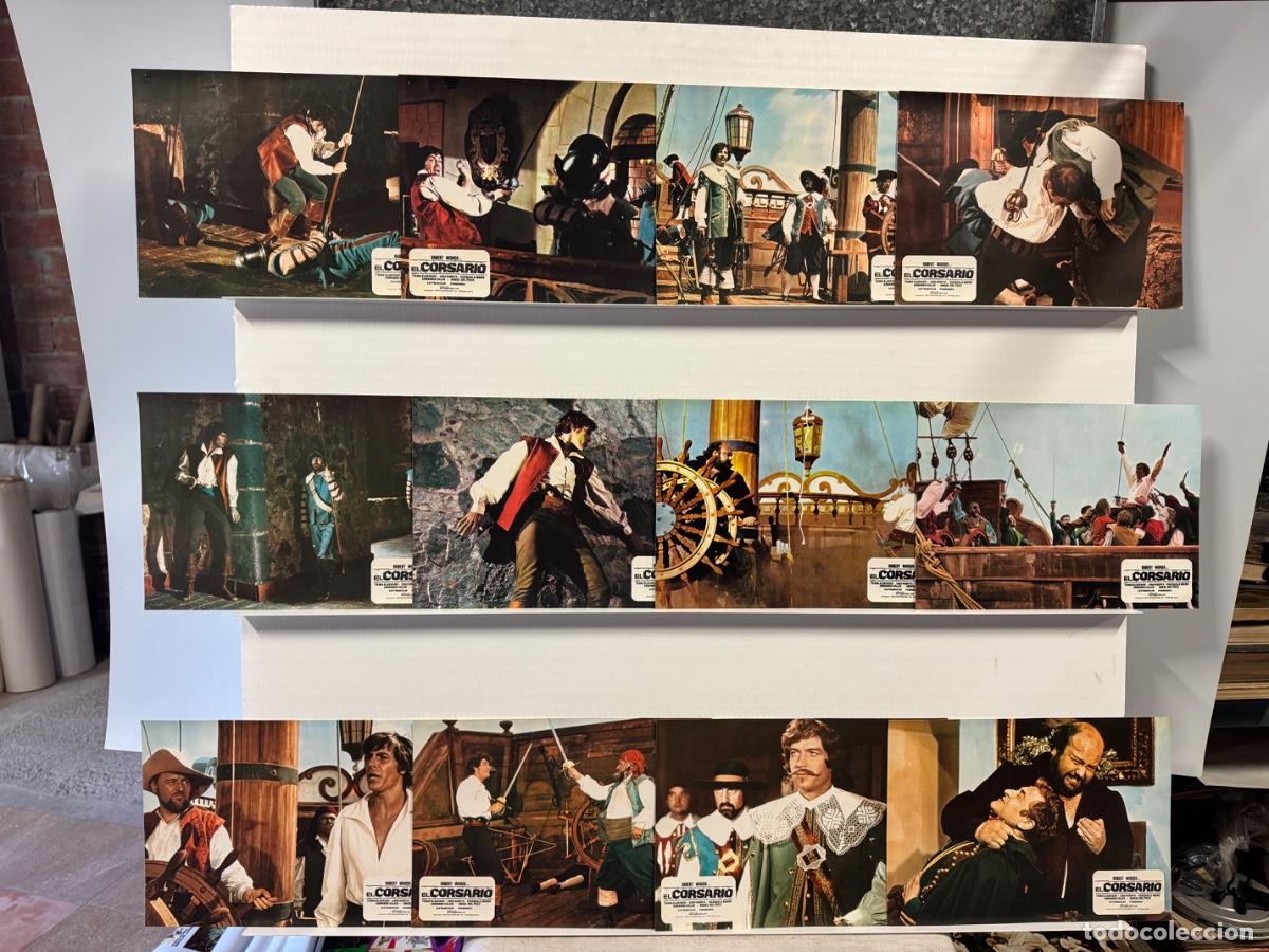 Kino: El corsario, Robert Woods, 12 fotocromos