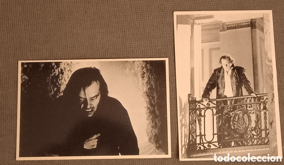 Cine: 2 postales El Resplandor. The Shinning. Jack Nickolson.