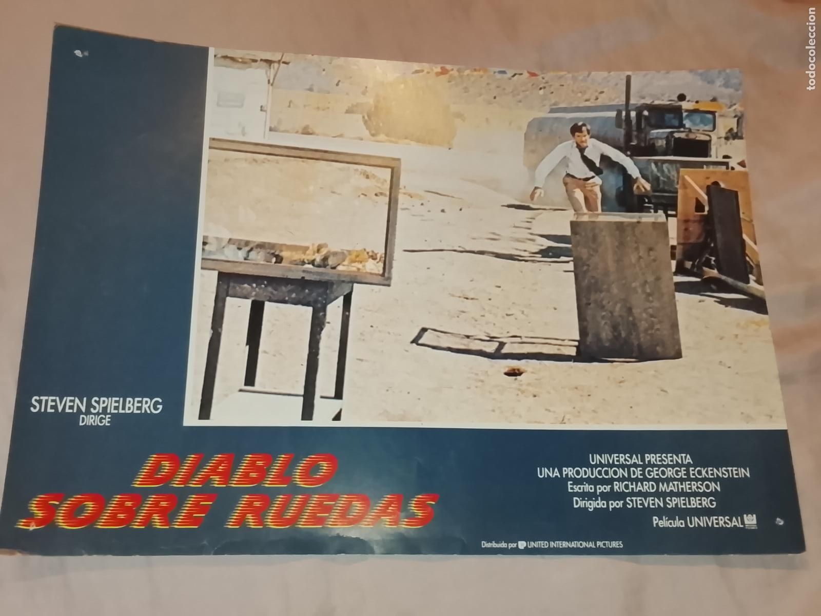 Cine: CARTEL AFICHE FOTOCROMO ORIGINAL - DIABLO SOBRE RUEDAS