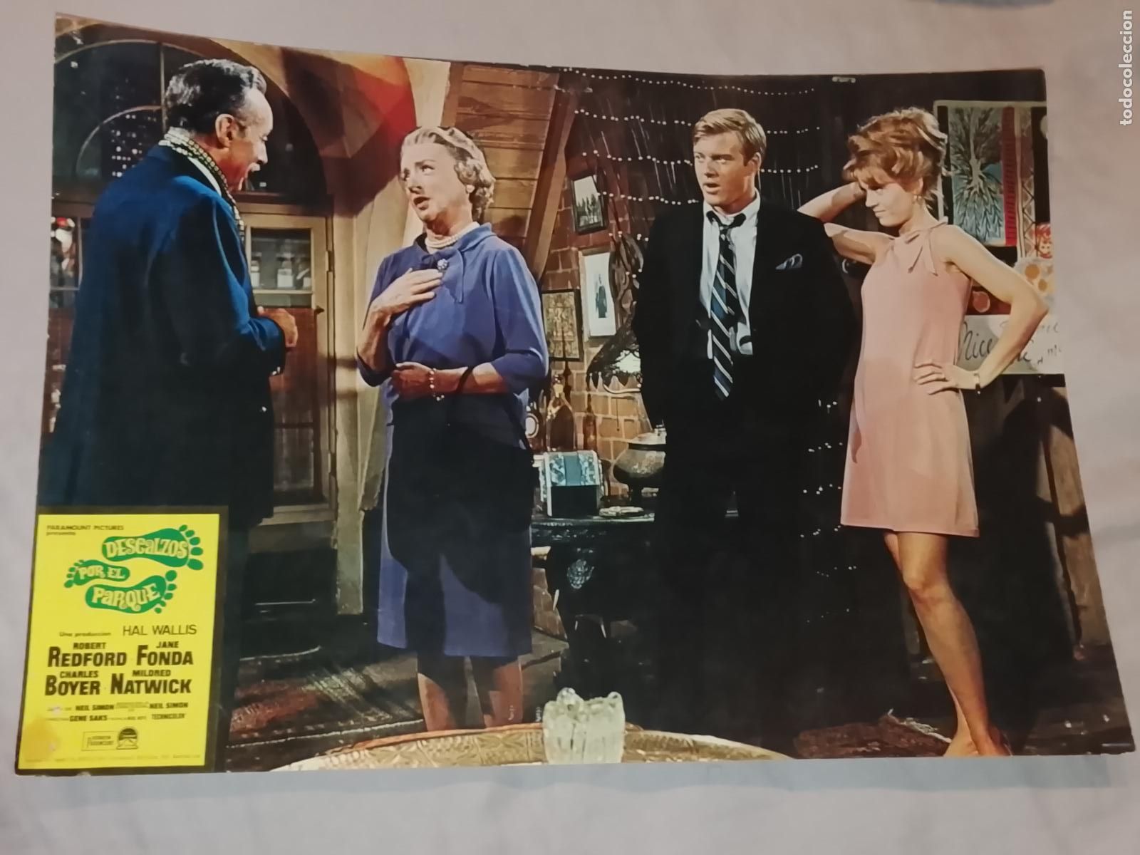 Kino: CARTEL AFICHE FOTOCROMO ORIGINAL - DESCALZOS POR EL PARQUE ROBERT REDFORD JANE FONDA