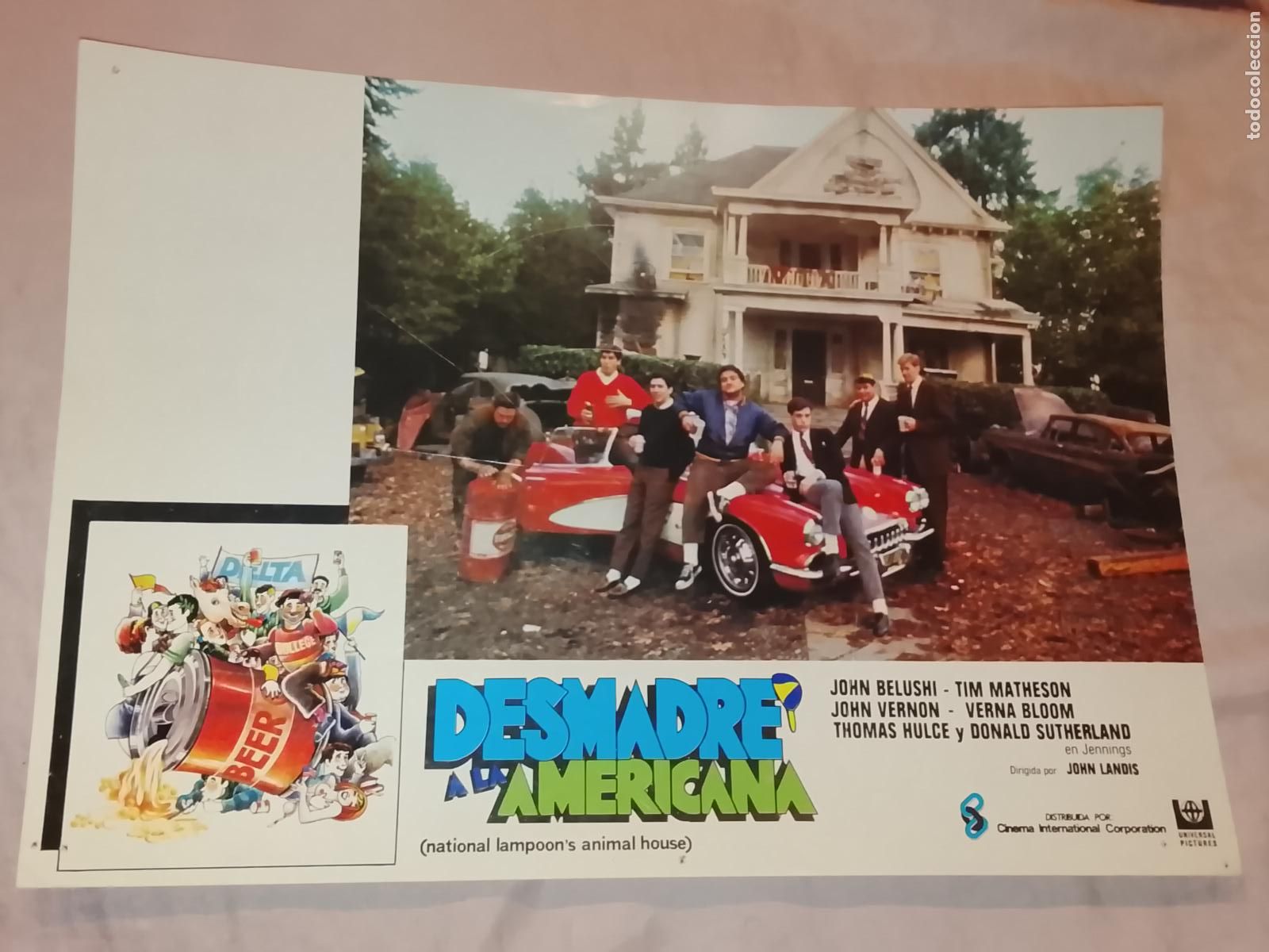 Kino: CARTEL AFICHE FOTOCROMO ORIGINAL - DESMADRE A LA AMERICANA