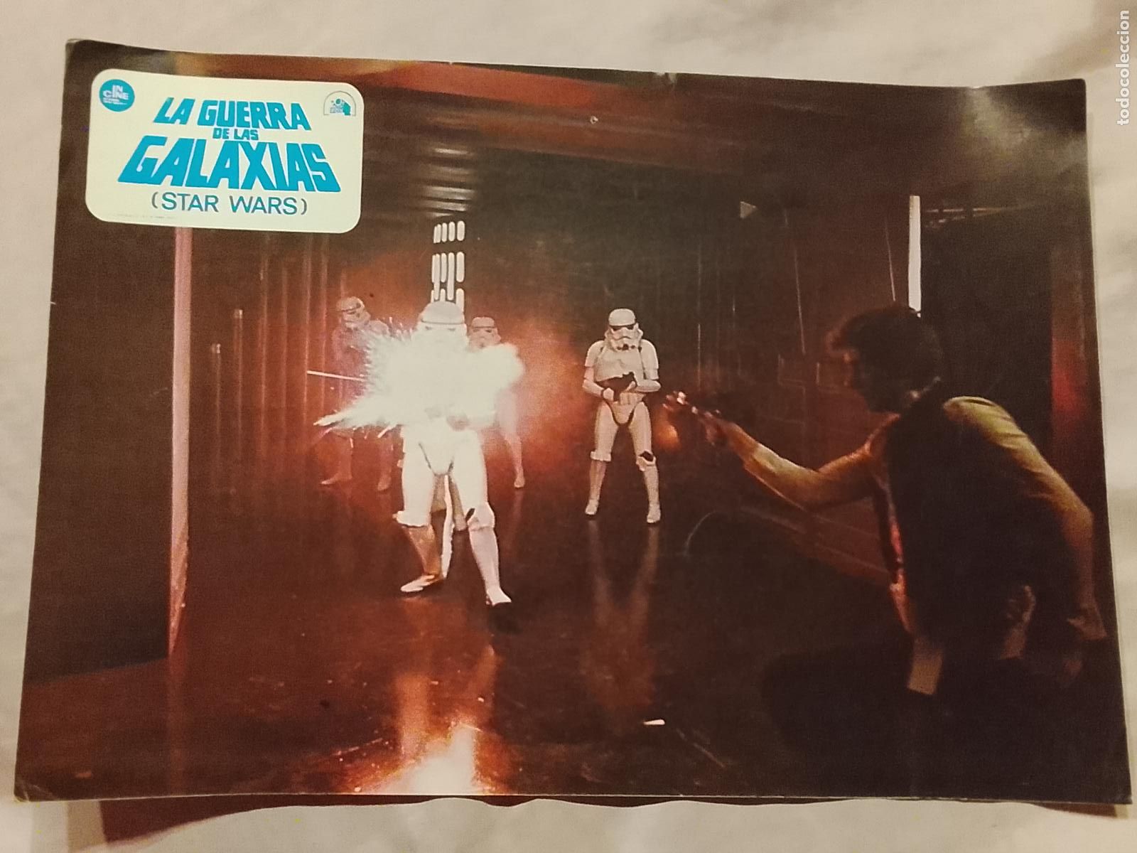 Kino: CARTEL AFICHE FOTOCROMO ORIGINAL - STAR WARS LA GUERA DE LAS GALAXIAS