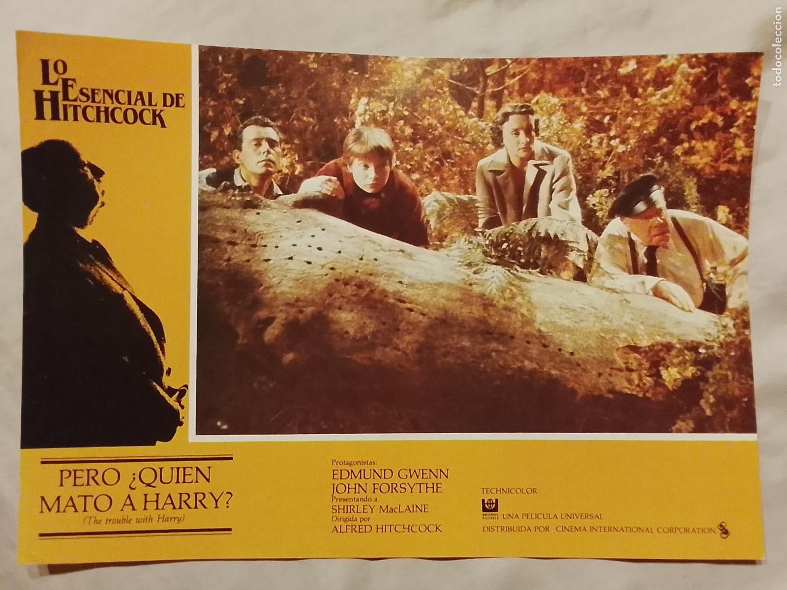 Kino: CARTEL AFICHE FOTOCROMO ORIGINAL - ALFRED HITCHCOCK PERO &iquest; QUIEN MATO A HARRY ? EDMUND GWNN