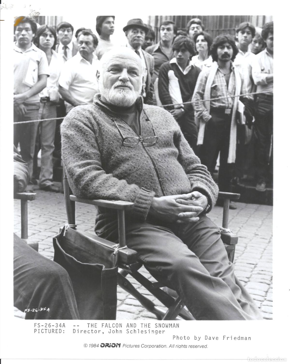Kino: F36355 JOHN SCHLESINGER DIRECTOR EL JUEGO DEL HALCON FOTO B/N ORIGINAL AMERICANA fot. DAVE FRIEDMAN