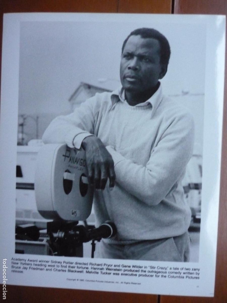 Kino: sidney poitier - foto original b/n - cinema filmmaker - stir cazy