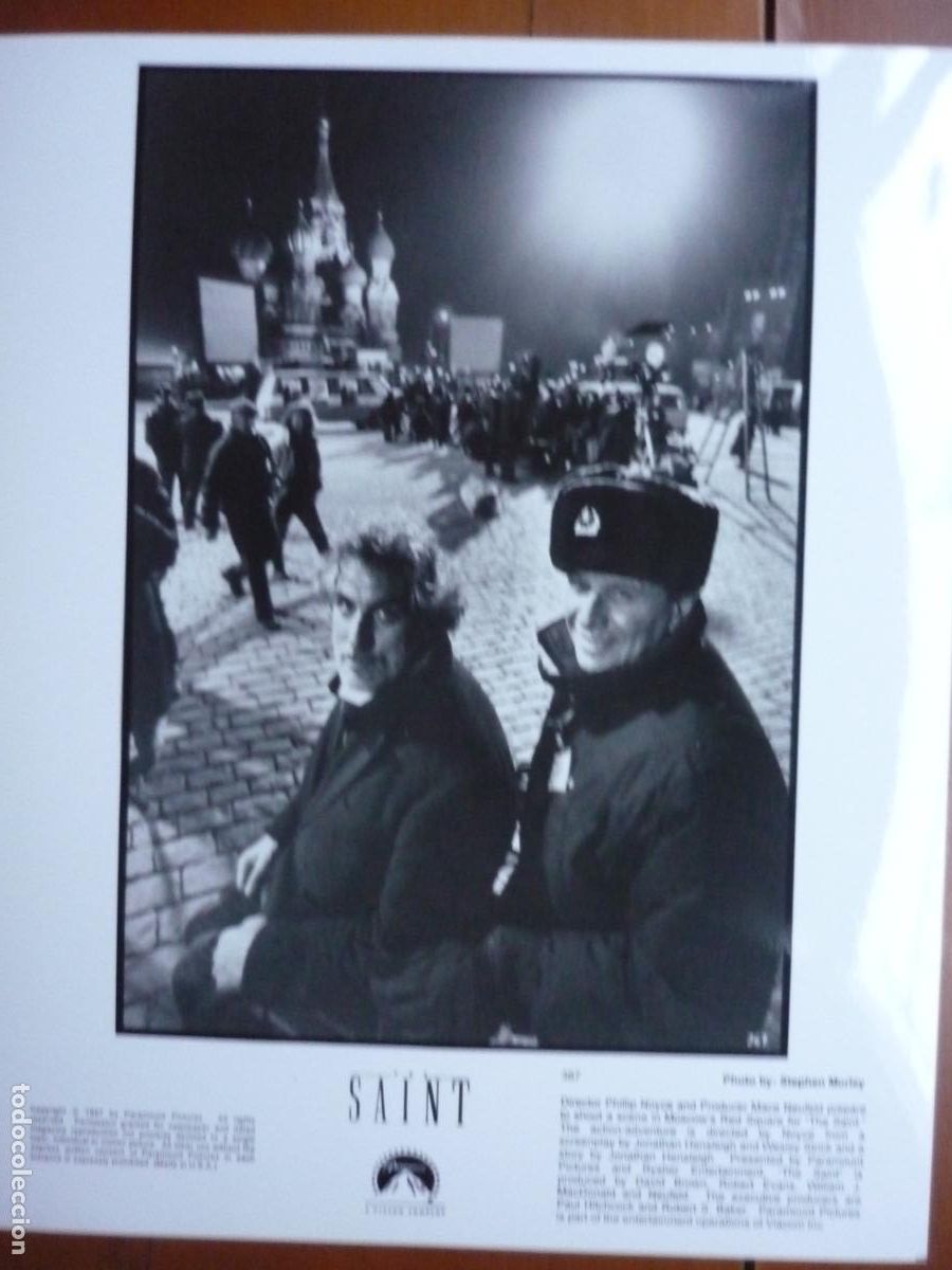 Kino: phillip noyce - foto original b/n - cinema filmmaker - the saint