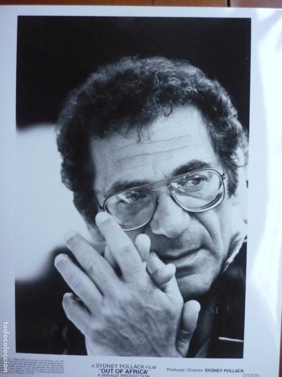 Kino: sydney pollack - foto original b/n - cinema filmmaker - out of africa