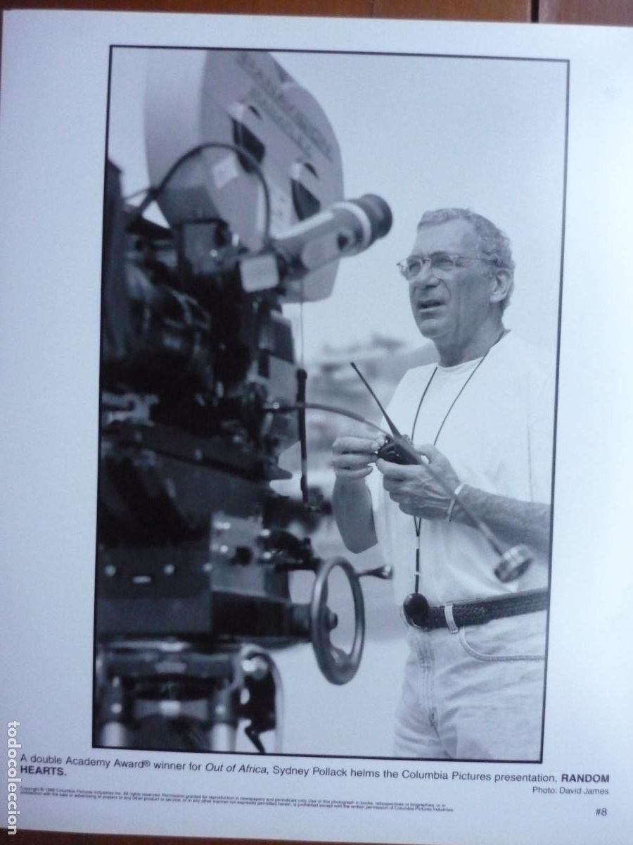 Kino: sydney pollack - foto original b/n - cinema filmmaker - random hearts