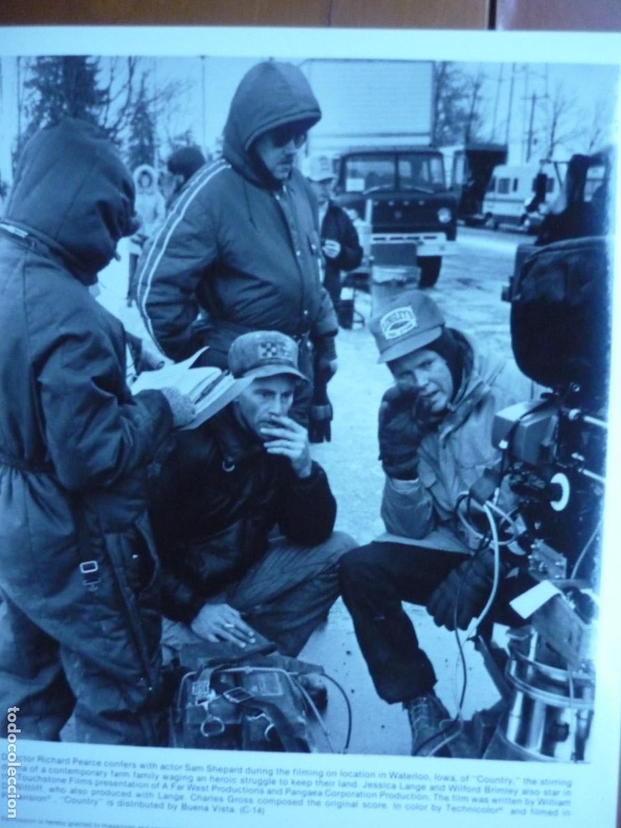 Kino: richard peerce - foto original b/n - cinema filmmaker - sam shepard - country