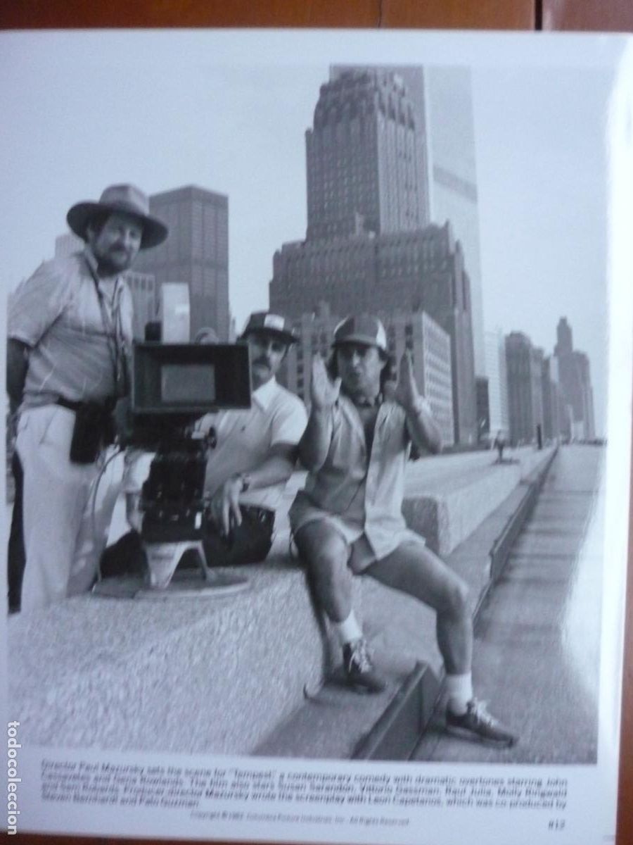 Kino: Paul Mazursky - foto original b/n - cinema filmmaker - tempest