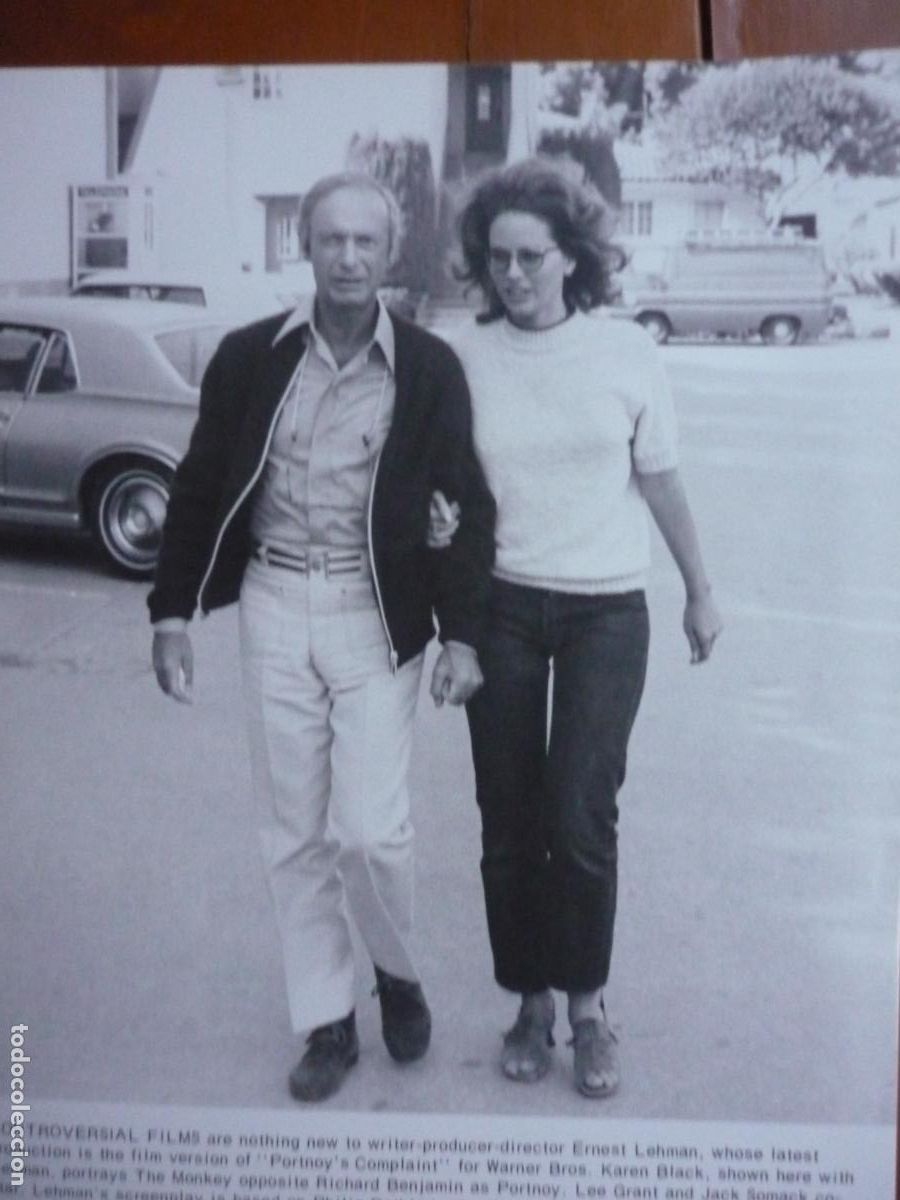 Kino: ernest lehman - foto original b/n - cinema filmmaker - karen black - portnoy's complaint