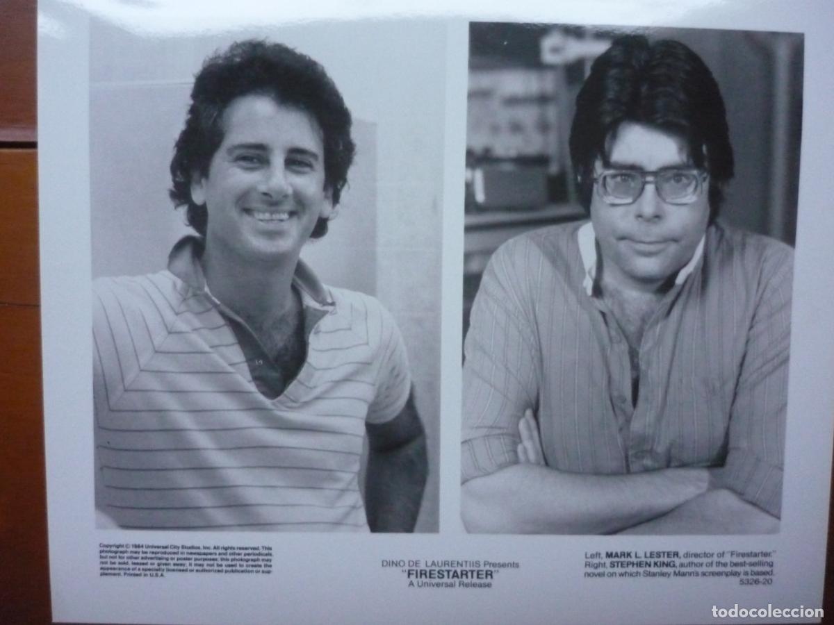 Cine: mark lester - foto original b/n - cinema filmmaker - firestarter - stephen king