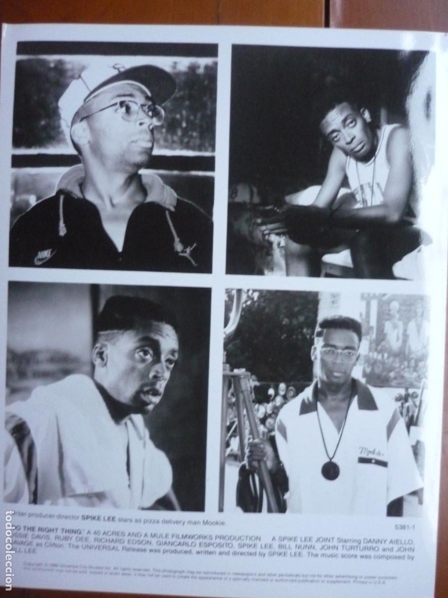 Kino: spike lee - foto original b/n - cinema filmmaker - do the right thing