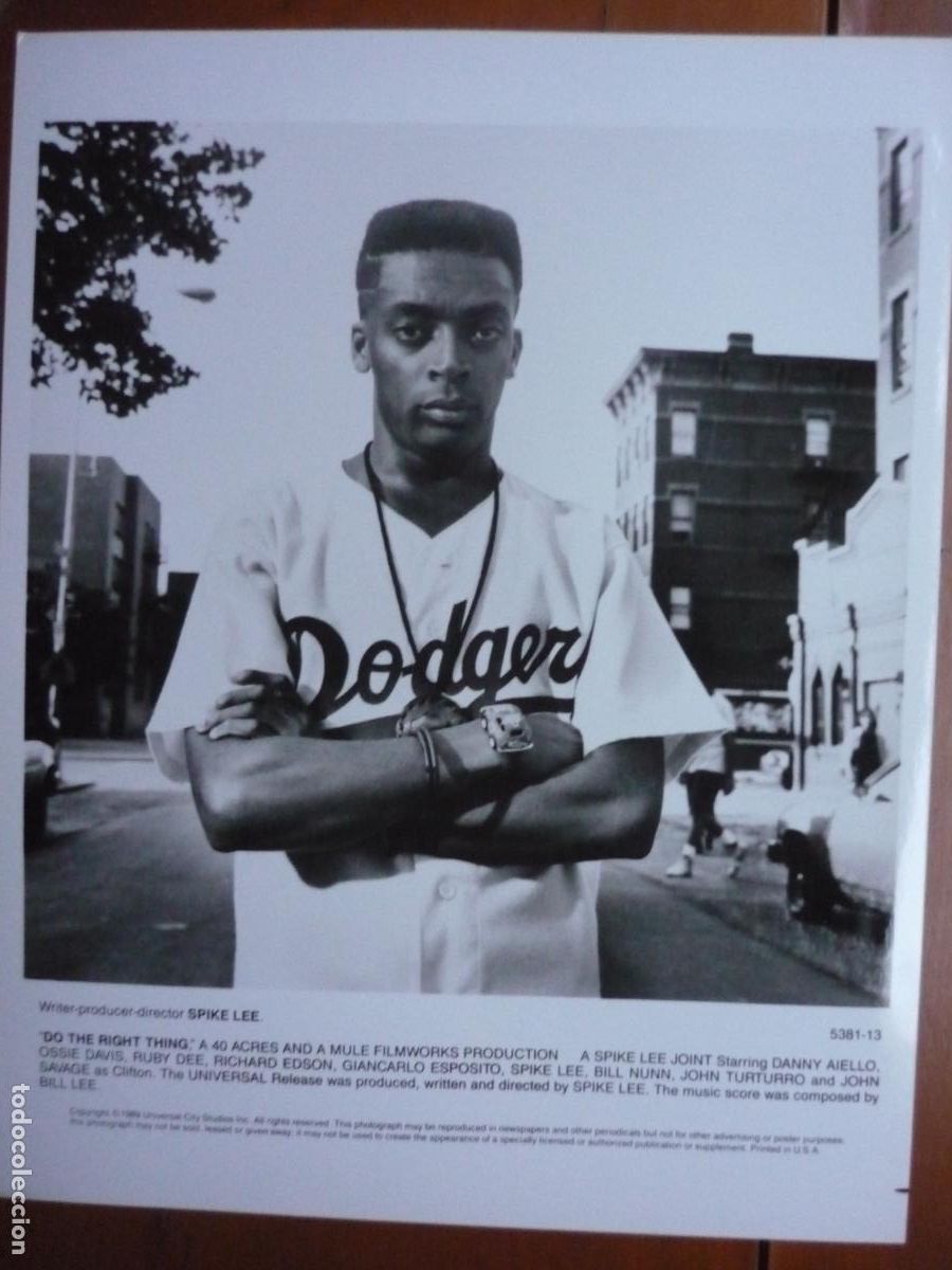 Kino: spike lee - foto original b/n - cinema filmmaker - do the right thing