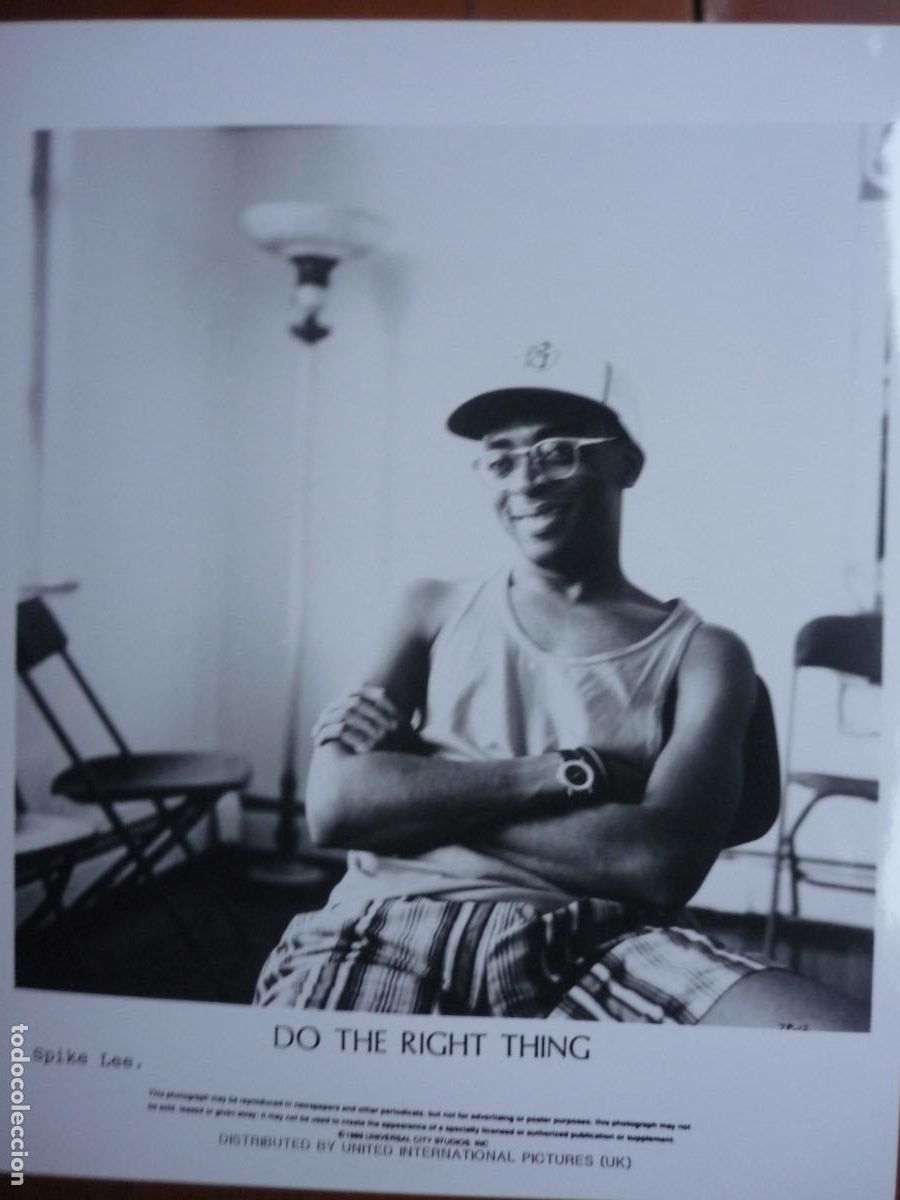 Kino: spike lee - foto original b/n - cinema filmmaker - do the right thing