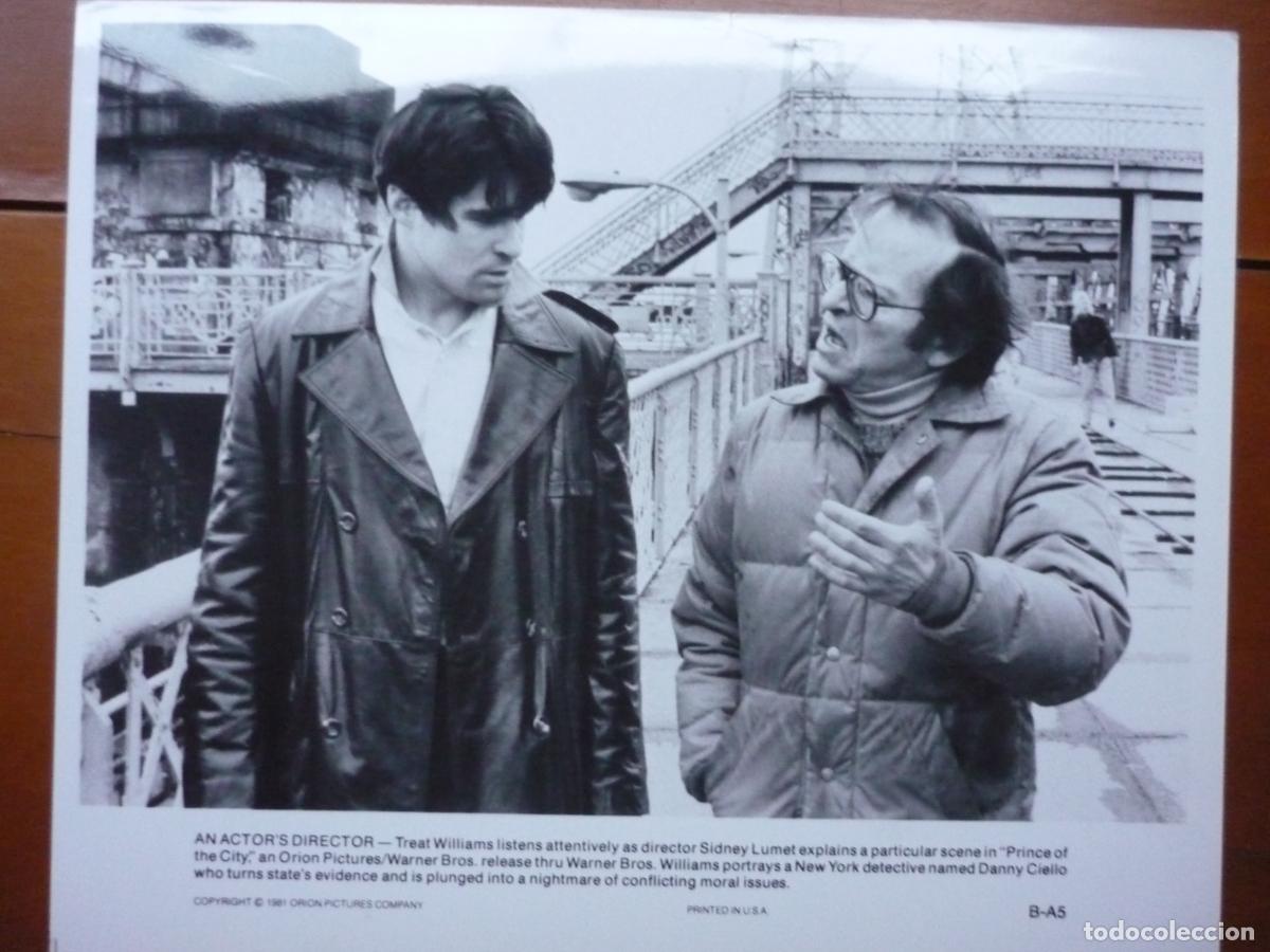 Kino: sidney lumet - foto original b/n - cinema filmmaker - treat williams - prince of the city