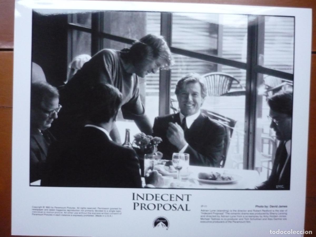 Kino: adrian lyne - foto original b/n - cinema filmmaker - robert redford - indecent proposal
