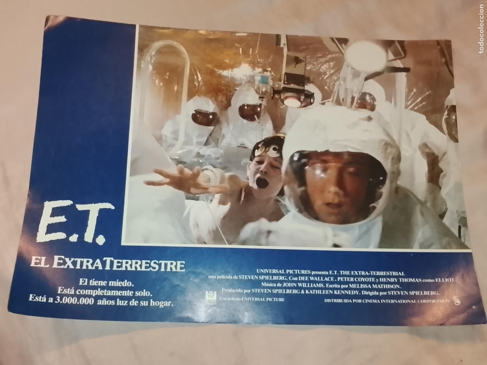 Kino: CARTEL AFICHE FOTOCROMO ORIGINAL - E.T ET EL EXTRA TERRESTRE EXTRATERRESTRE