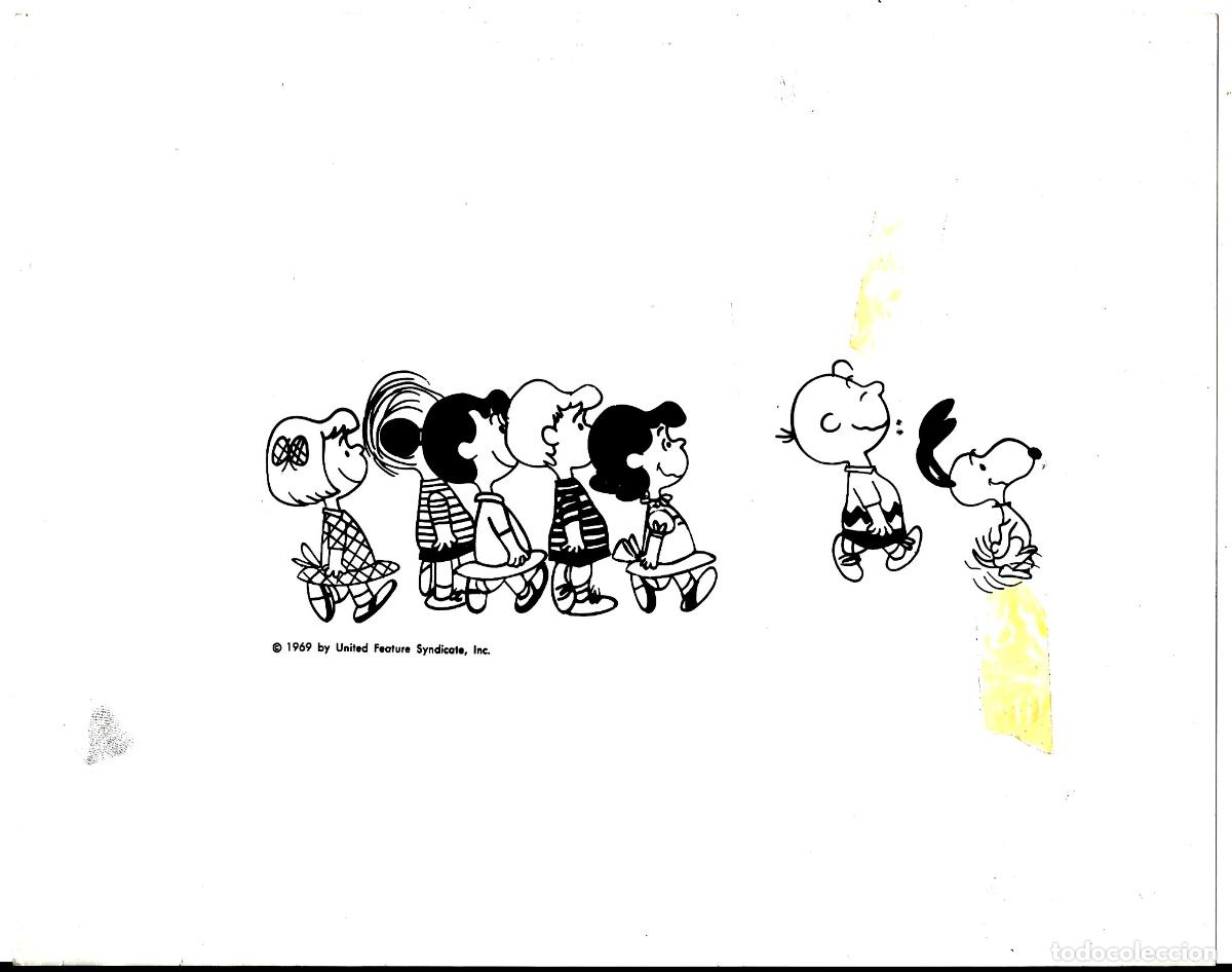 Cine: F36422 CARLITOS Y SNOOPY A BOY NAMED CHARLIE BROWN FOTO B/N ORIGINAL AMERICANA