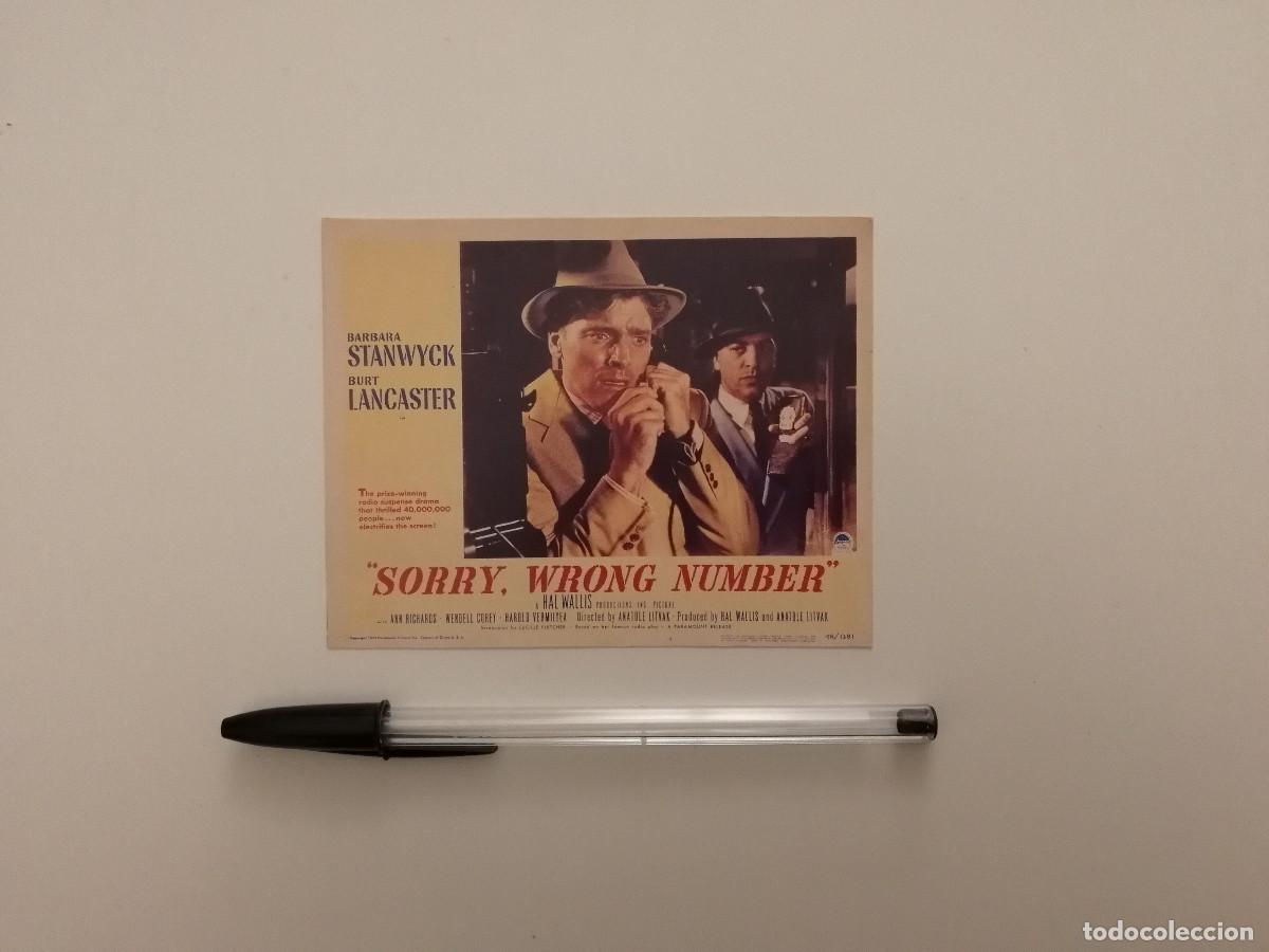 Cine: TARJETA ACARTONADA -9*13- VOCES DE MUERTE - BURT LANCASTER - CINE NEGRO