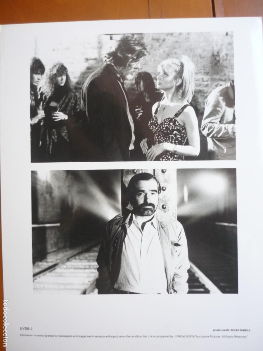 Cinema: martin scorsese - foto original b/n - cinema filmmaker - historias de nueva york nick nolte