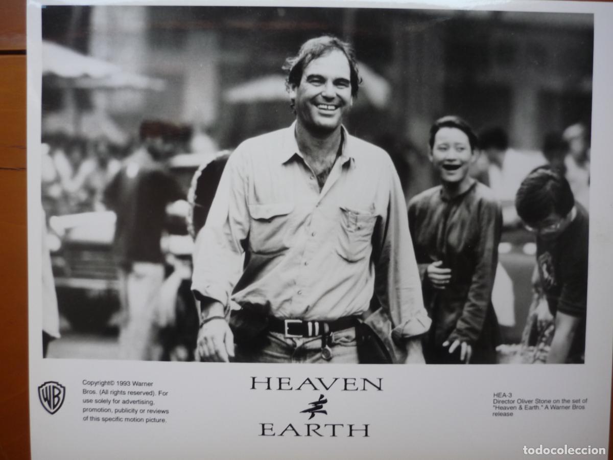 Cinema: oliver stone - foto original b/n - cinema filmmaker - heaven and earth