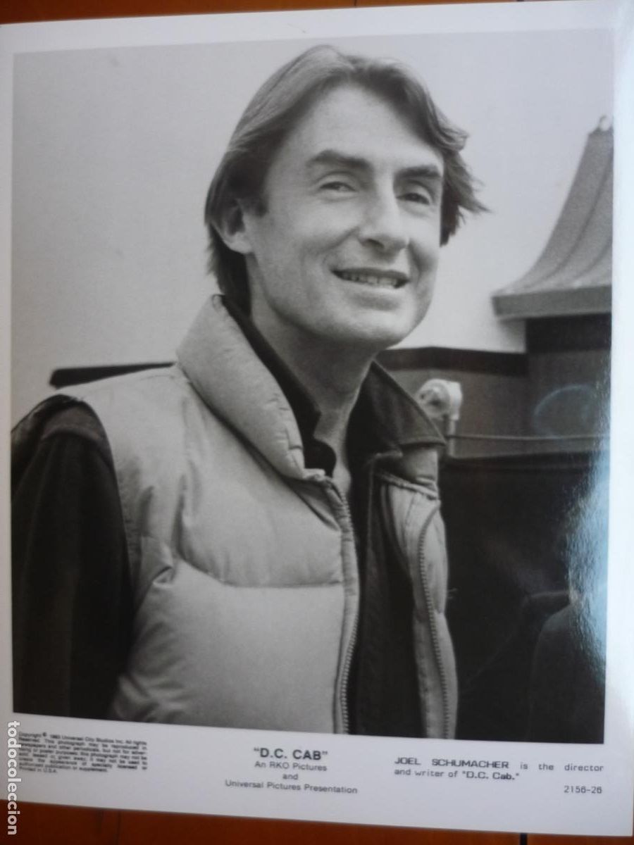 Kino: joel schumacher - foto original b/n - cinema filmmaker - d.c.cab los locos del taxi