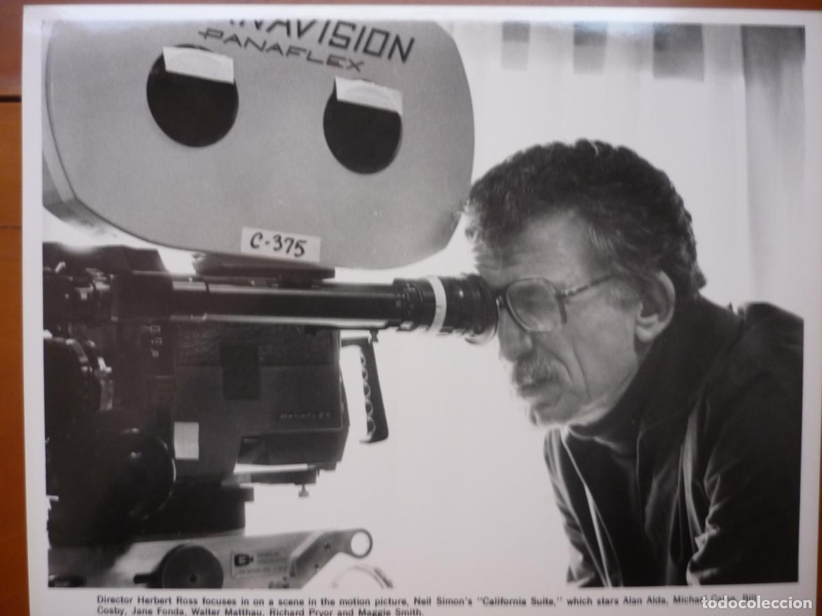 Kino: herbert ross - foto original b/n - cinema filmmaker - california suit
