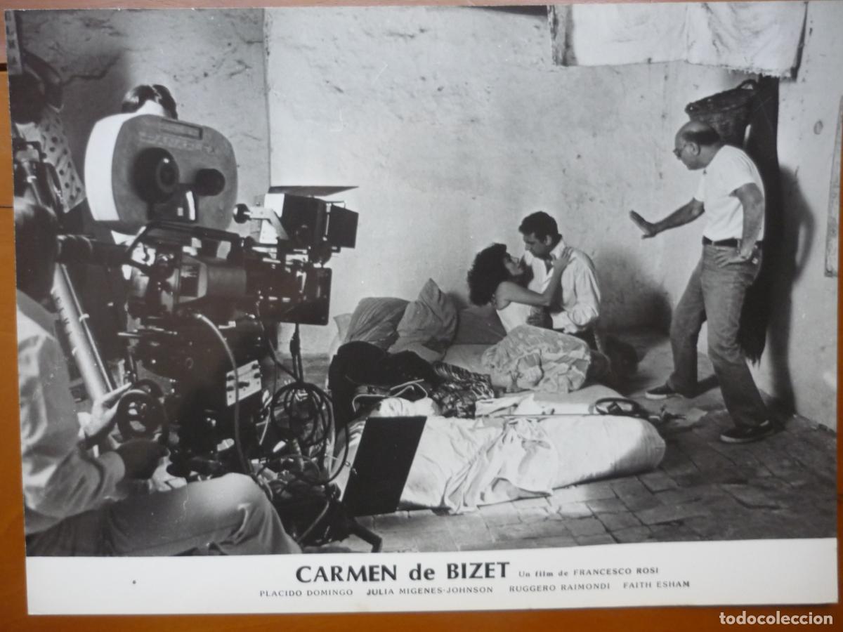 Kino: francesco rosi - foto original b/n - cinema filmmaker carmen de bizet julia migenes placido domingo