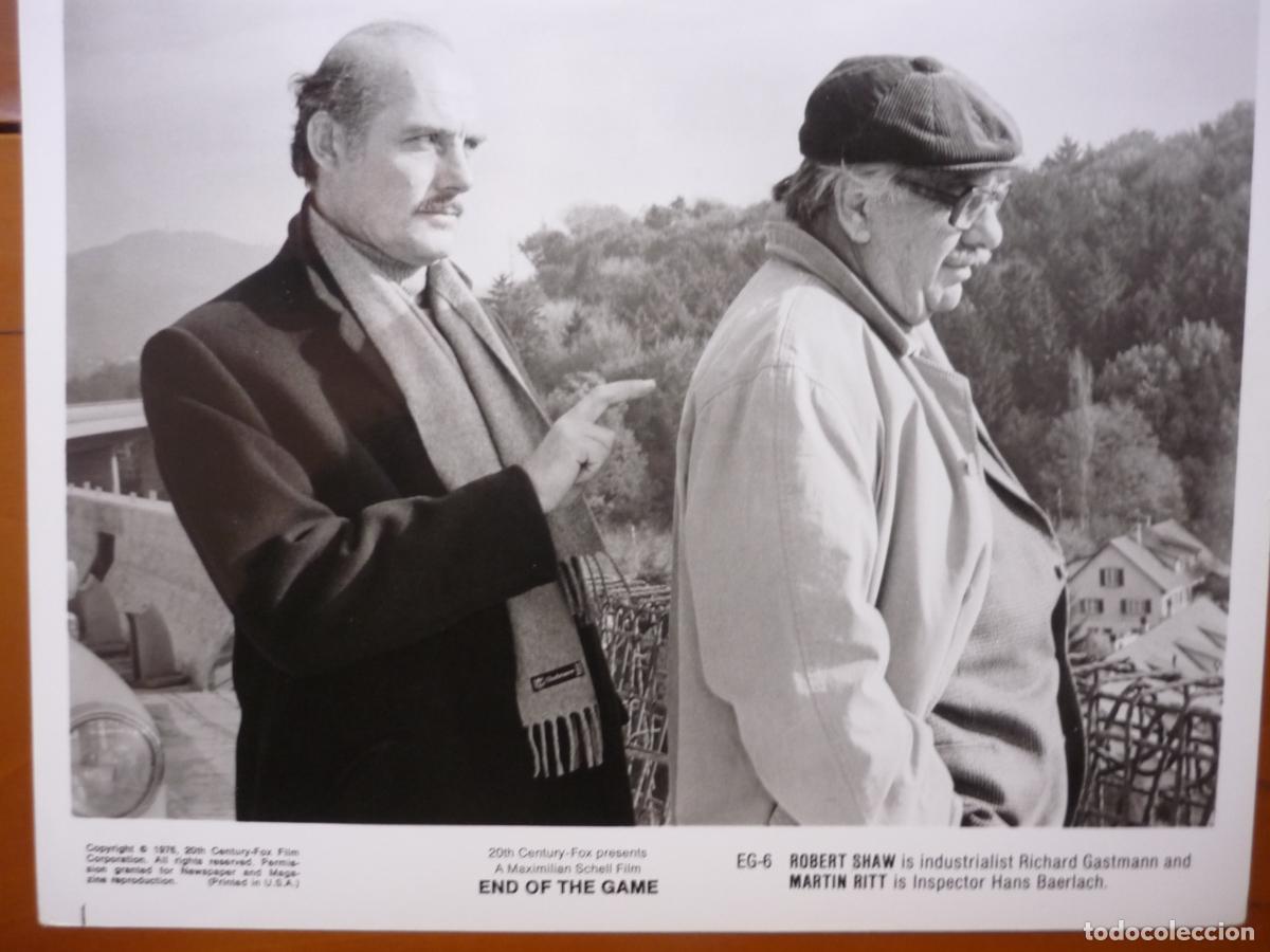 Kino: martin ritt - foto original b/n - cinema filmmaker - end of the game - robert shaw