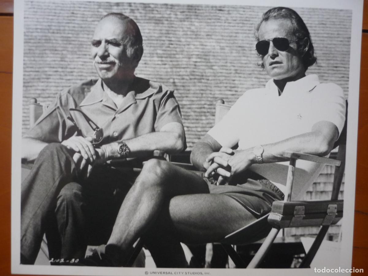 Kino: david brown richard d. zanuck - foto original b/n - cinema producers - the sting jaws