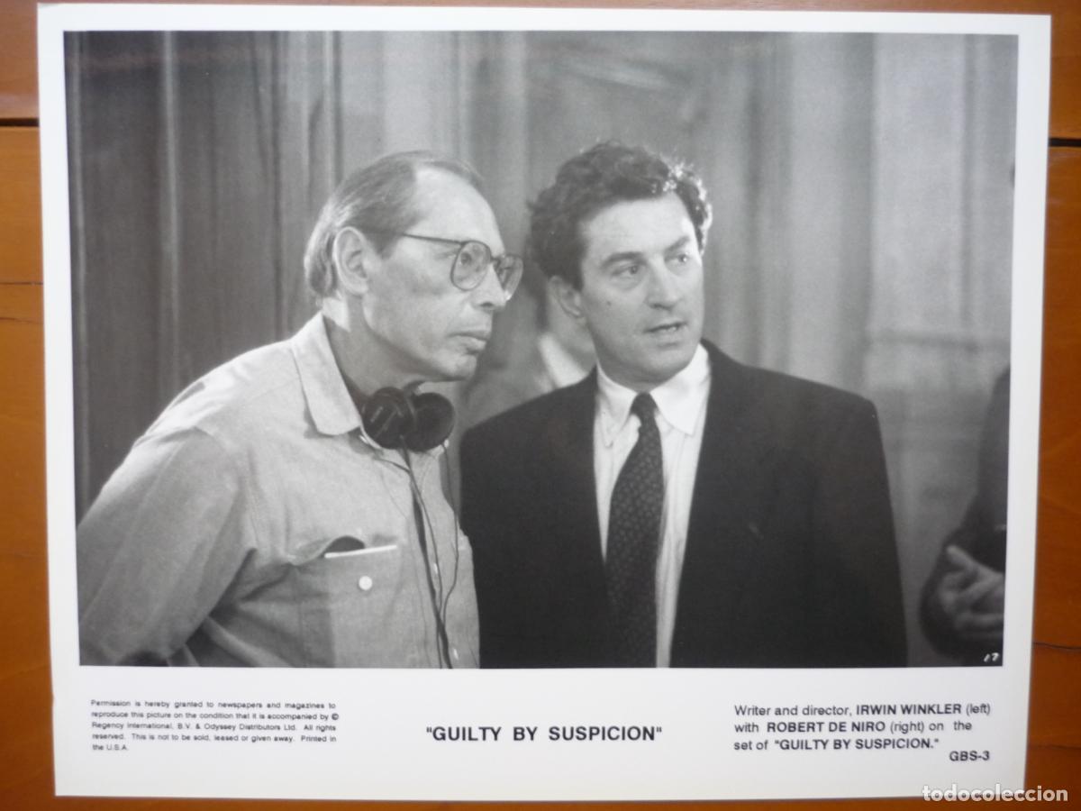 Cine: irwin winkler - foto original b/n - cinema filmmaker - robert de niro guilty by suspiction