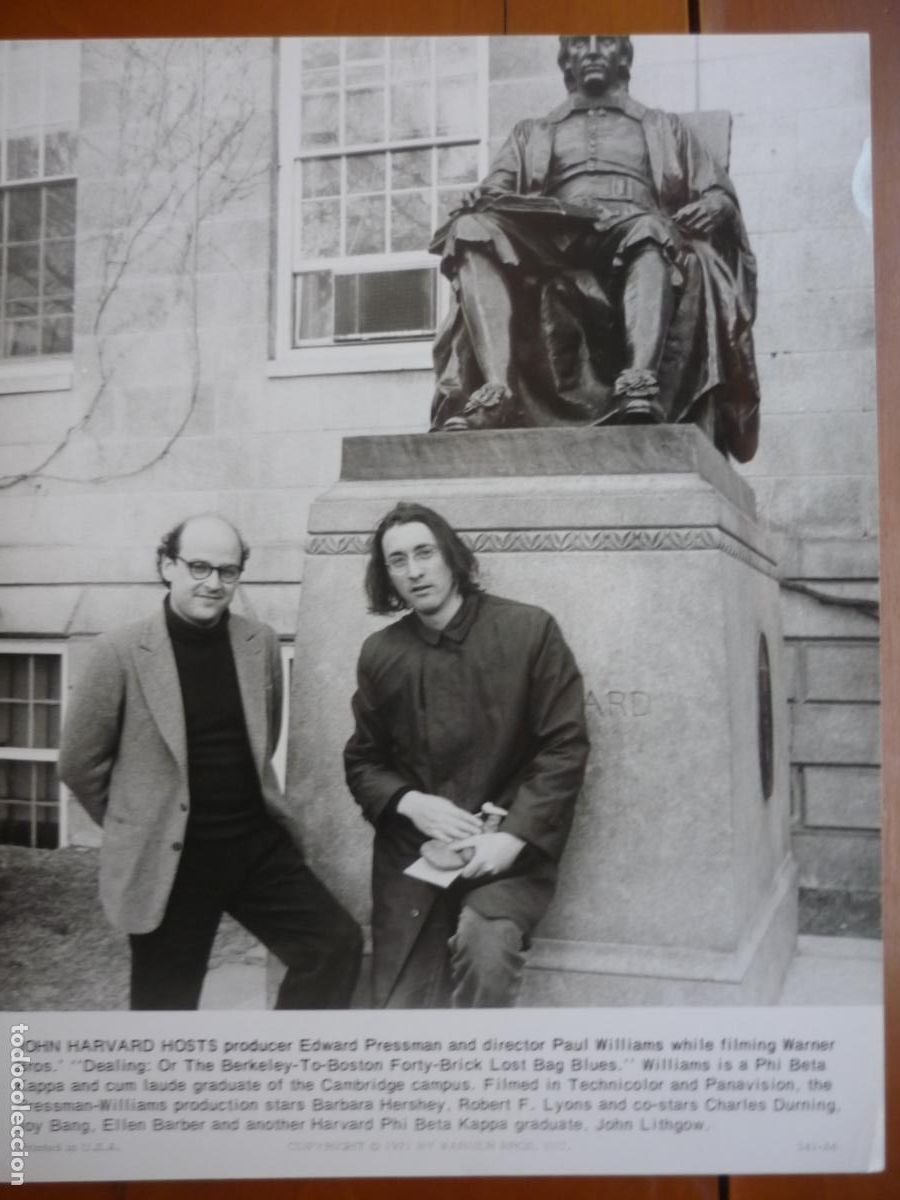 Cine: paul williams - foto original b/n - cinema filmmaker - edward pressamn producer