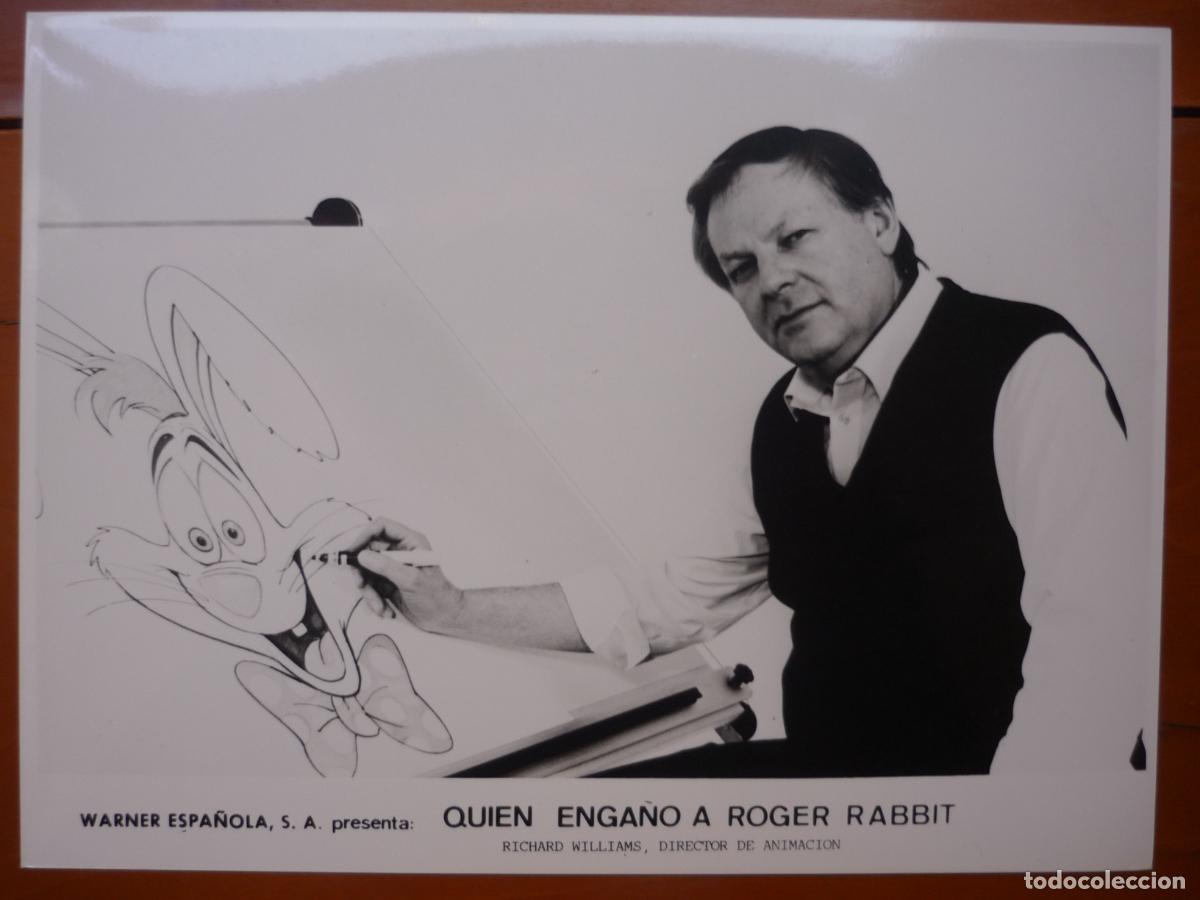 Cine: richard williams - foto original b/n - director animacion - quien enga&ntilde;o a roger rabbit