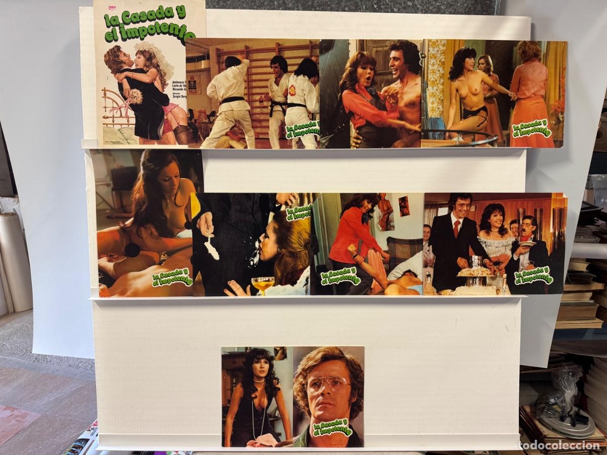 Kino: La casada y el impotente, Carlo de Mejo, Antiniska Nemour, 9 fotocromos