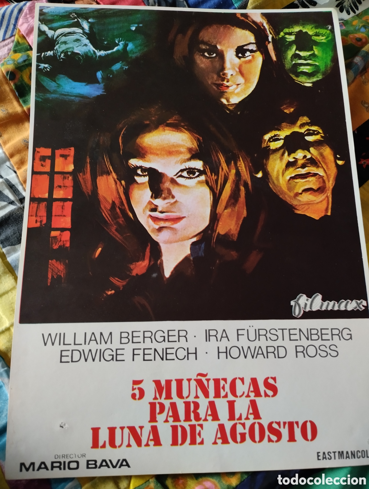 Cinema: 12 FOTOCROMOS - 5 MU&Ntilde;ECAS PARA LA LUNA DE AGOSTO - SET COMPLETO