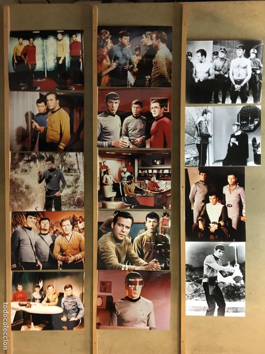 Cinema: F37561 STAR TREK TV SERIES LEONARD NIMOY WILLIAM SHATNER DeFOREST KELLEY SET 14 FOTOS